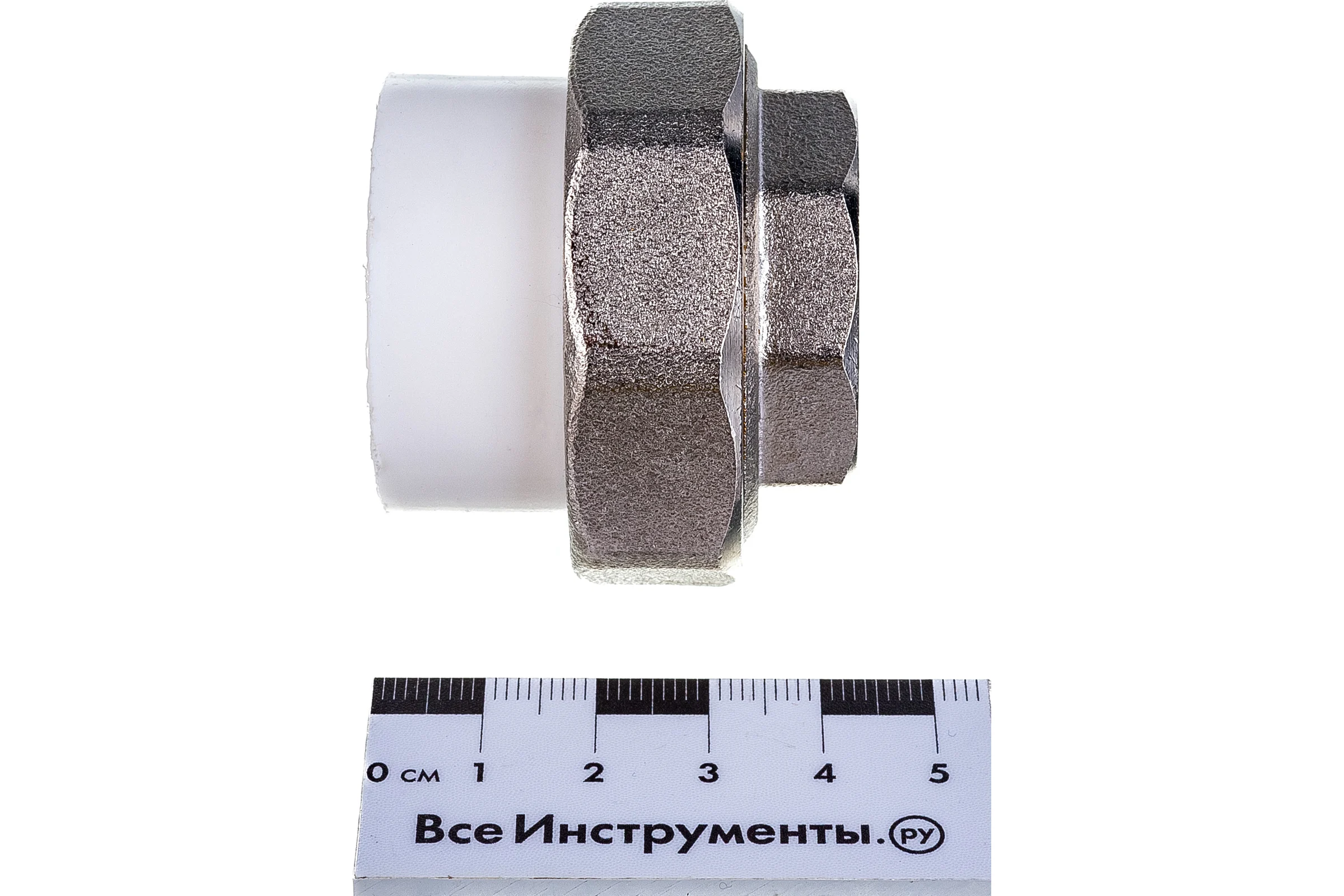 Комбинированная разъемная муфта (американка) PRO AQUA PP-R ВР белая d-32 мм 1" PA20018b