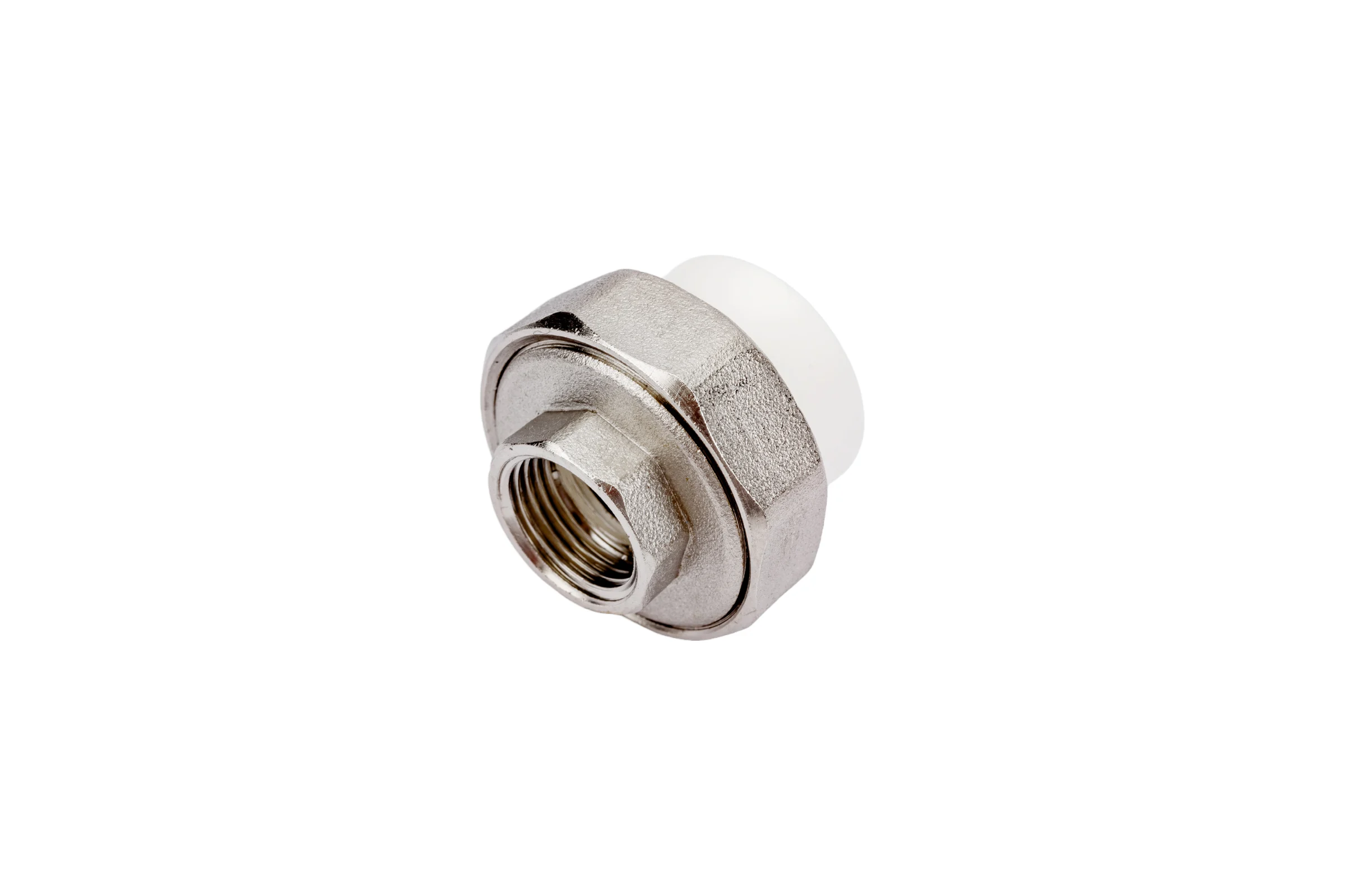 Комбинированная разъемная муфта (американка) PRO AQUA PP-R ВР белая d-25 мм 1/2" PA20012b
