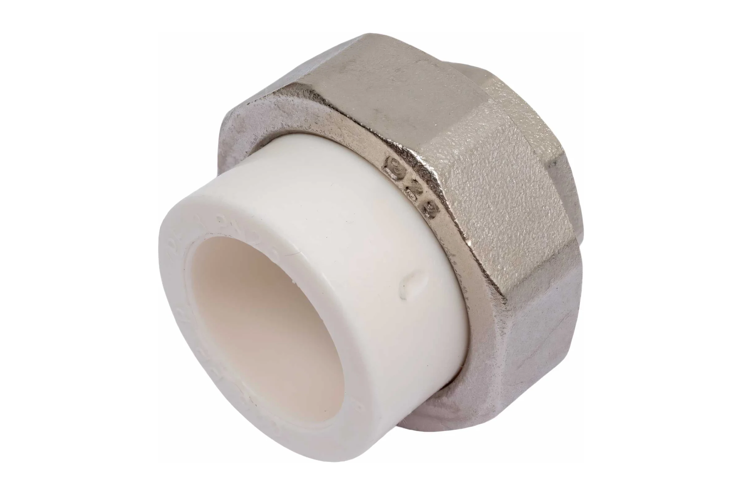 Комбинированная разъемная муфта (американка) PRO AQUA PP-R ВР белая d-25 мм 3/4" PA20014b