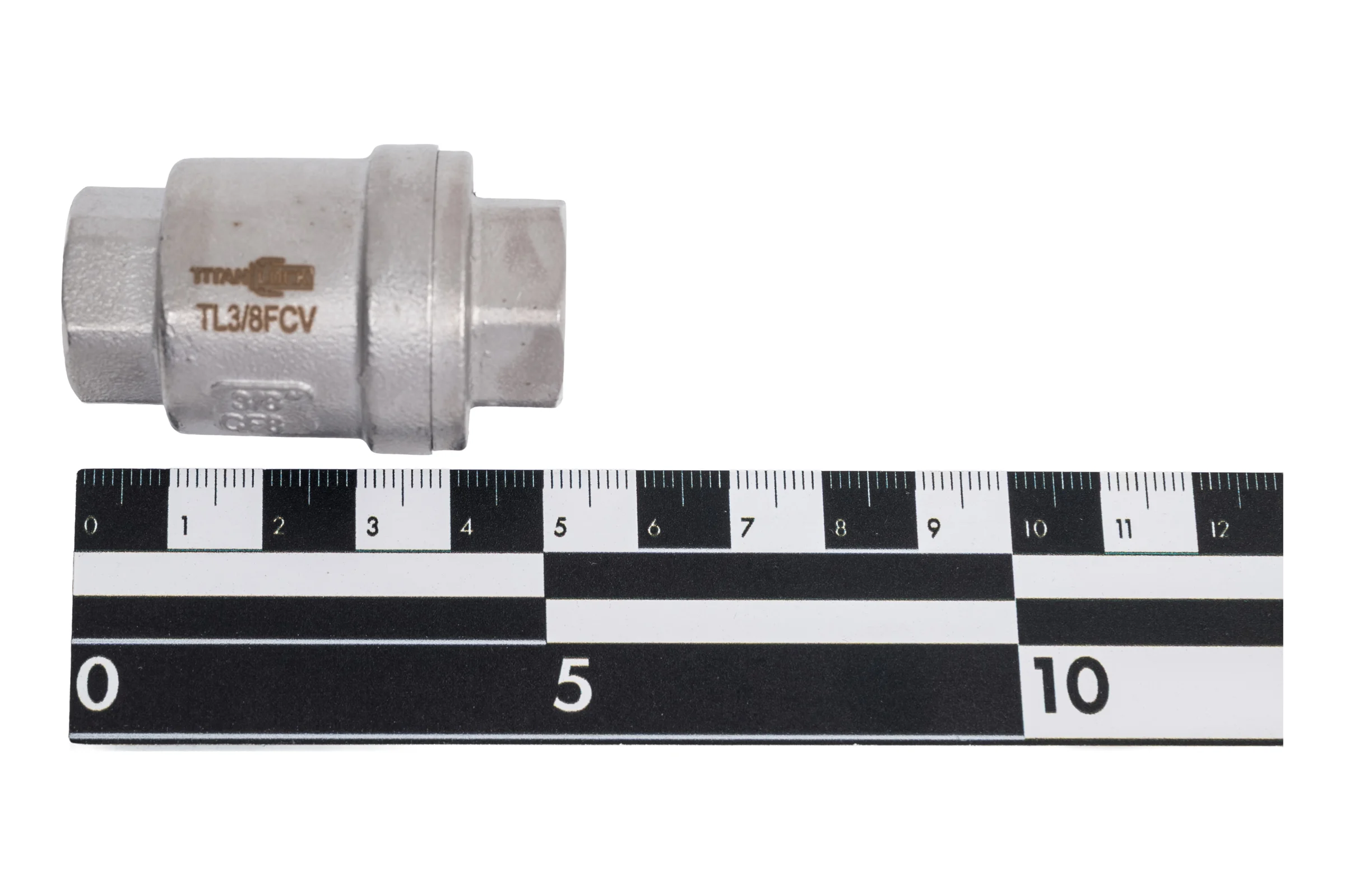 Обратный клапан TITAN LOCK  муфтовый нержавеющий AISI304, ВР/ВР 3/8", TL3/8FCV