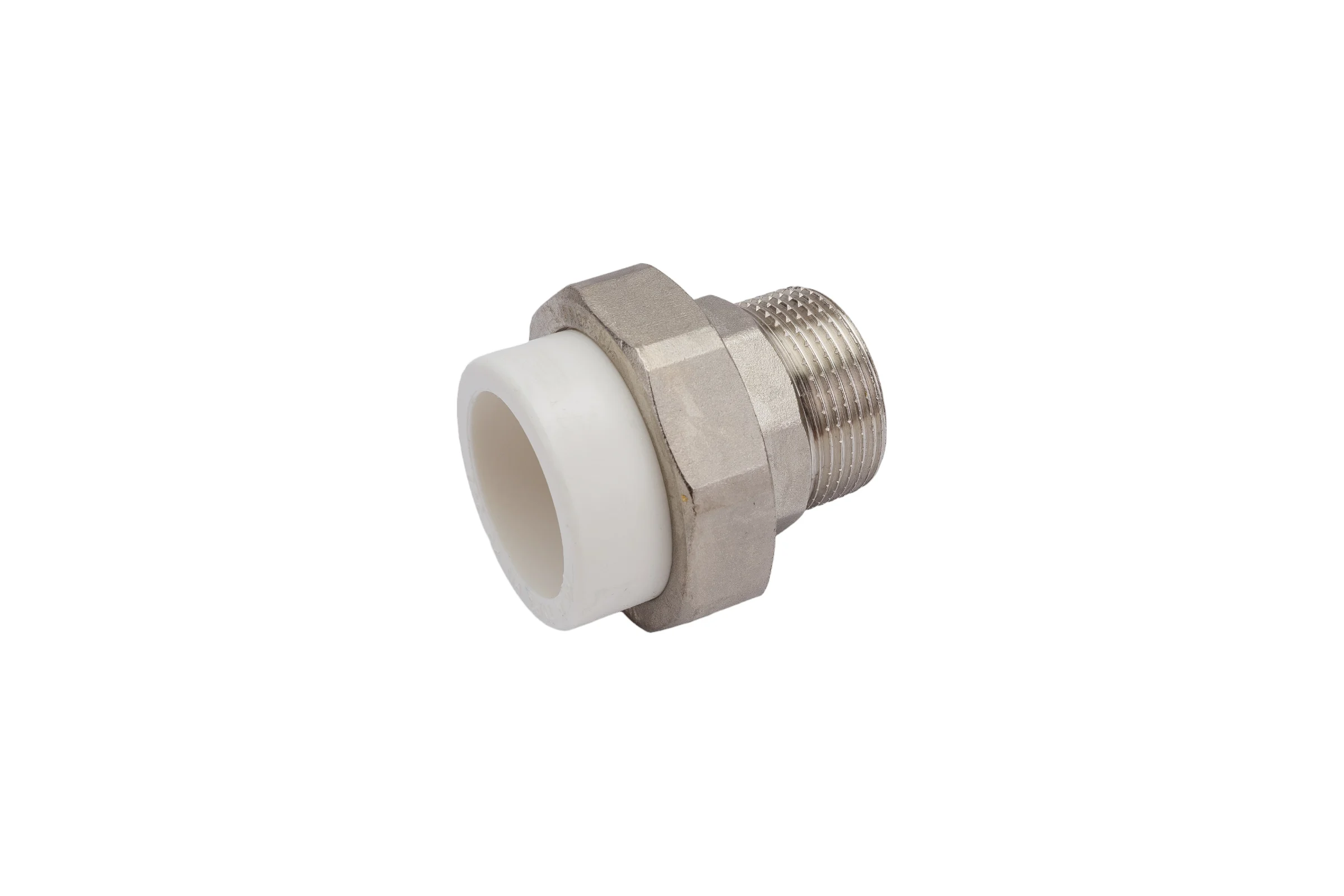 Комбинированная разъемная муфта (американка) PRO AQUA PP-R НР белая d-40 мм 1 1/4" PA21020b