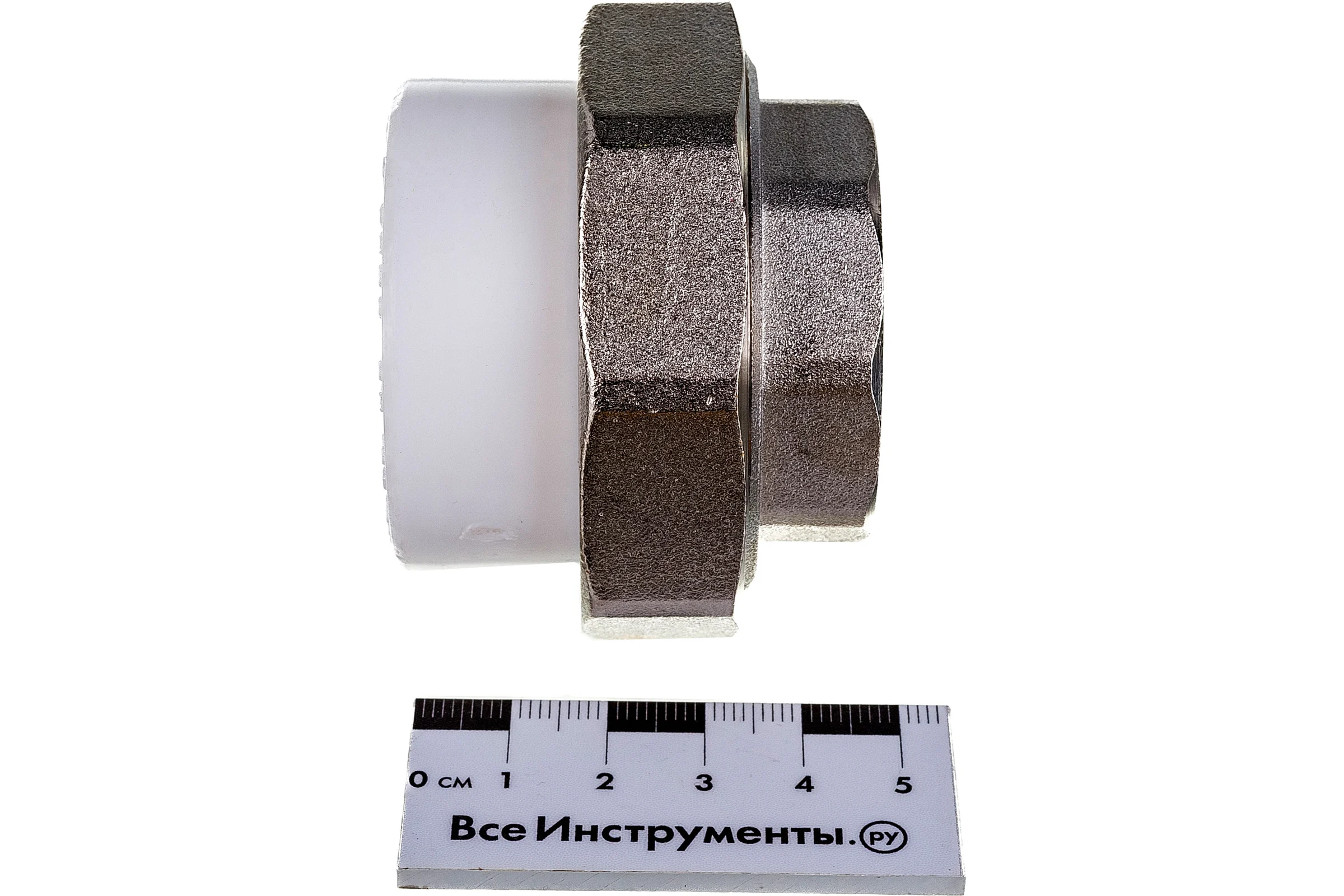 Комбинированная разъемная муфта (американка) PRO AQUA PP-R ВР белая d-40 мм 1 1/4" PA20020b