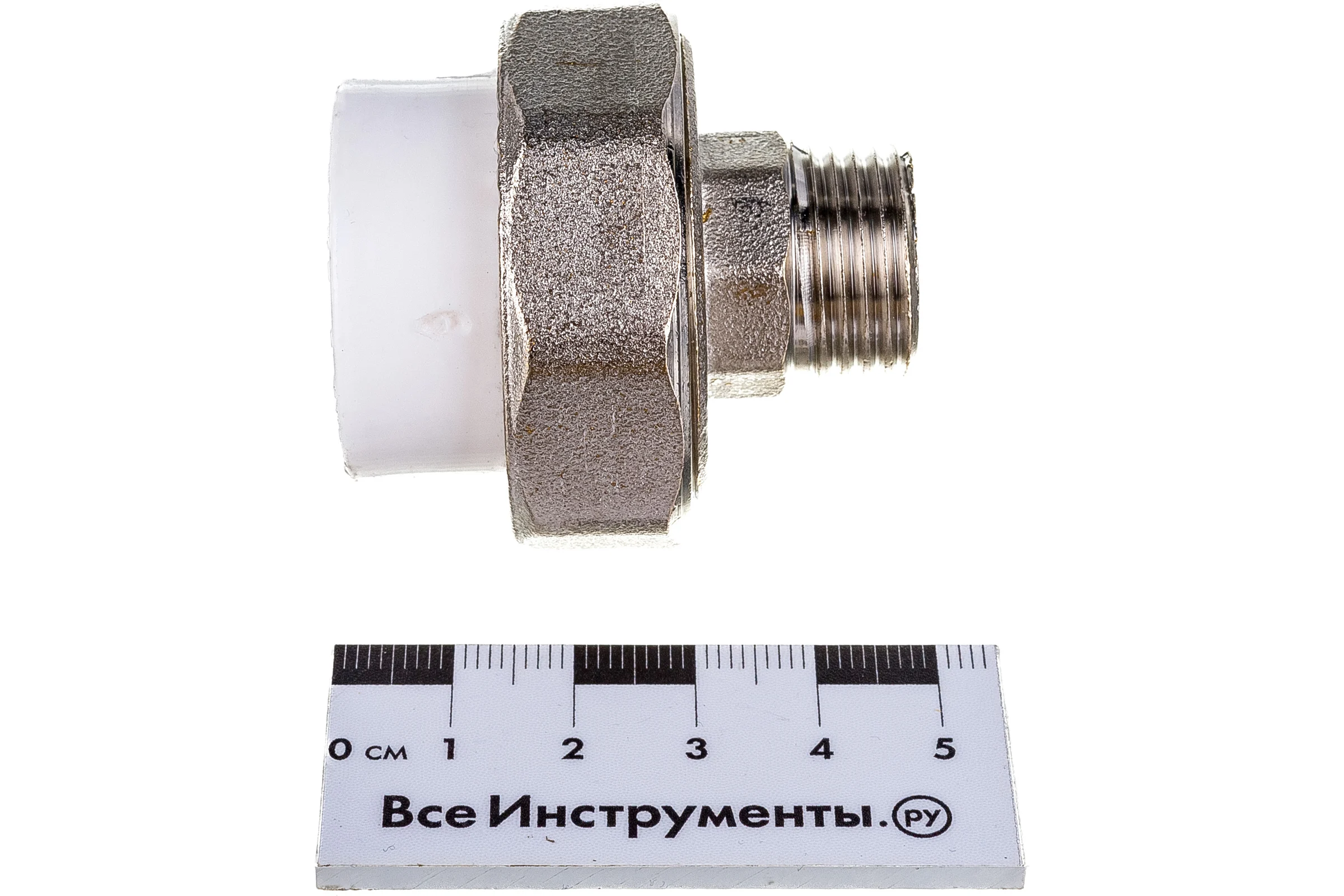Комбинированная разъемная муфта (американка) PRO AQUA PP-R НР белая d-25 мм 1/2" PA21012b