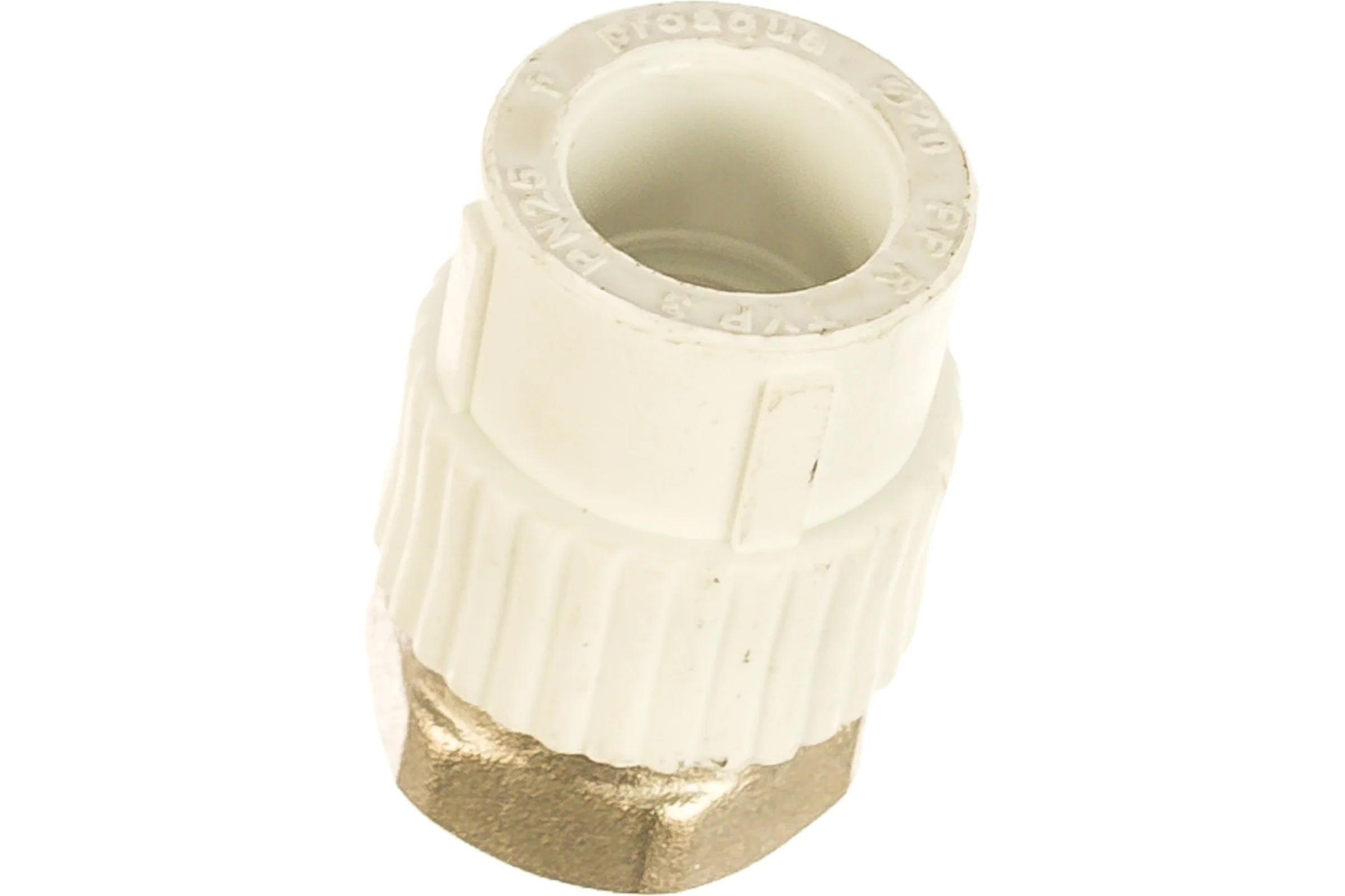 Муфта с накидной гайкой PRO AQUA PP-R белая d-20 мм 3/4" PA29010b