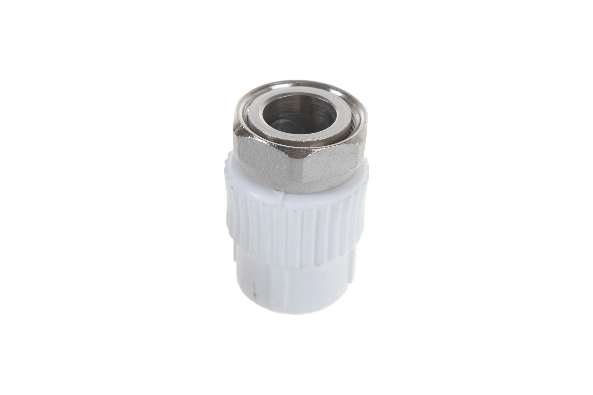 Муфта с накидной гайкой PRO AQUA PP-R белая d-20 мм 3/4" PA29010b