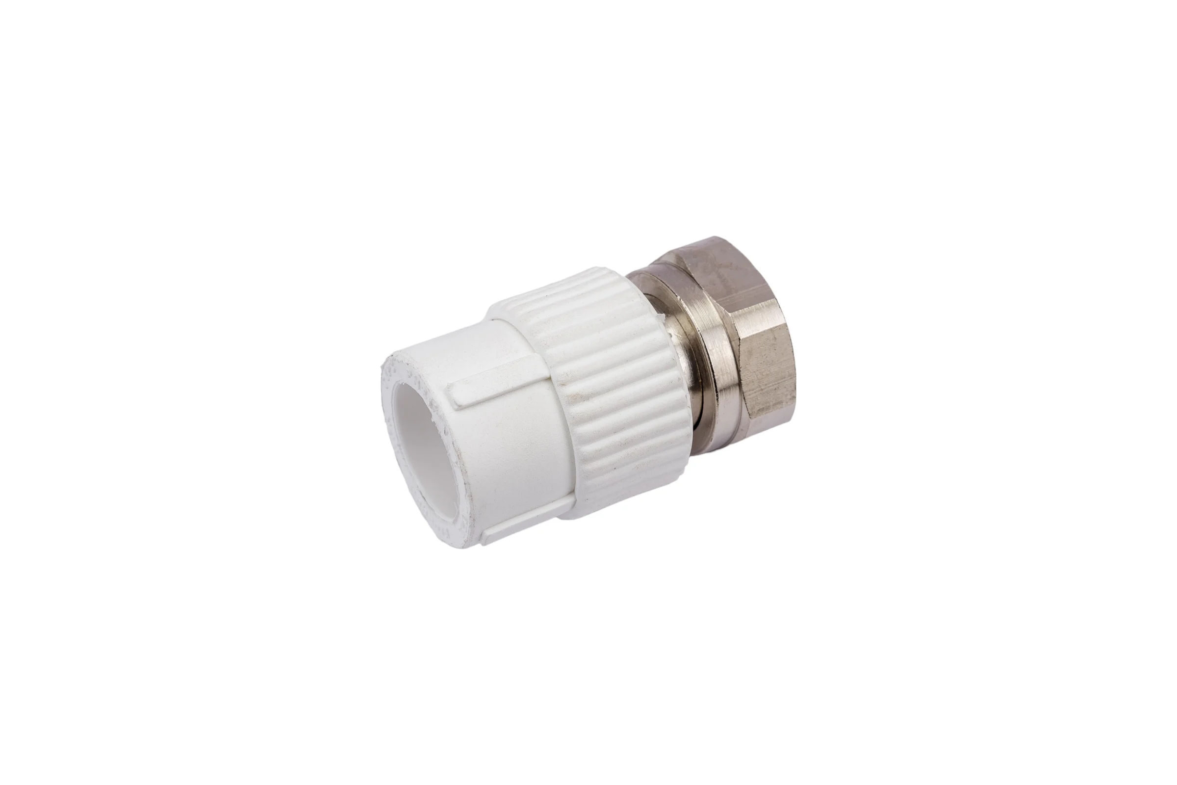 Муфта с накидной гайкой PRO AQUA PP-R белая d-25 мм 1" PA29015b