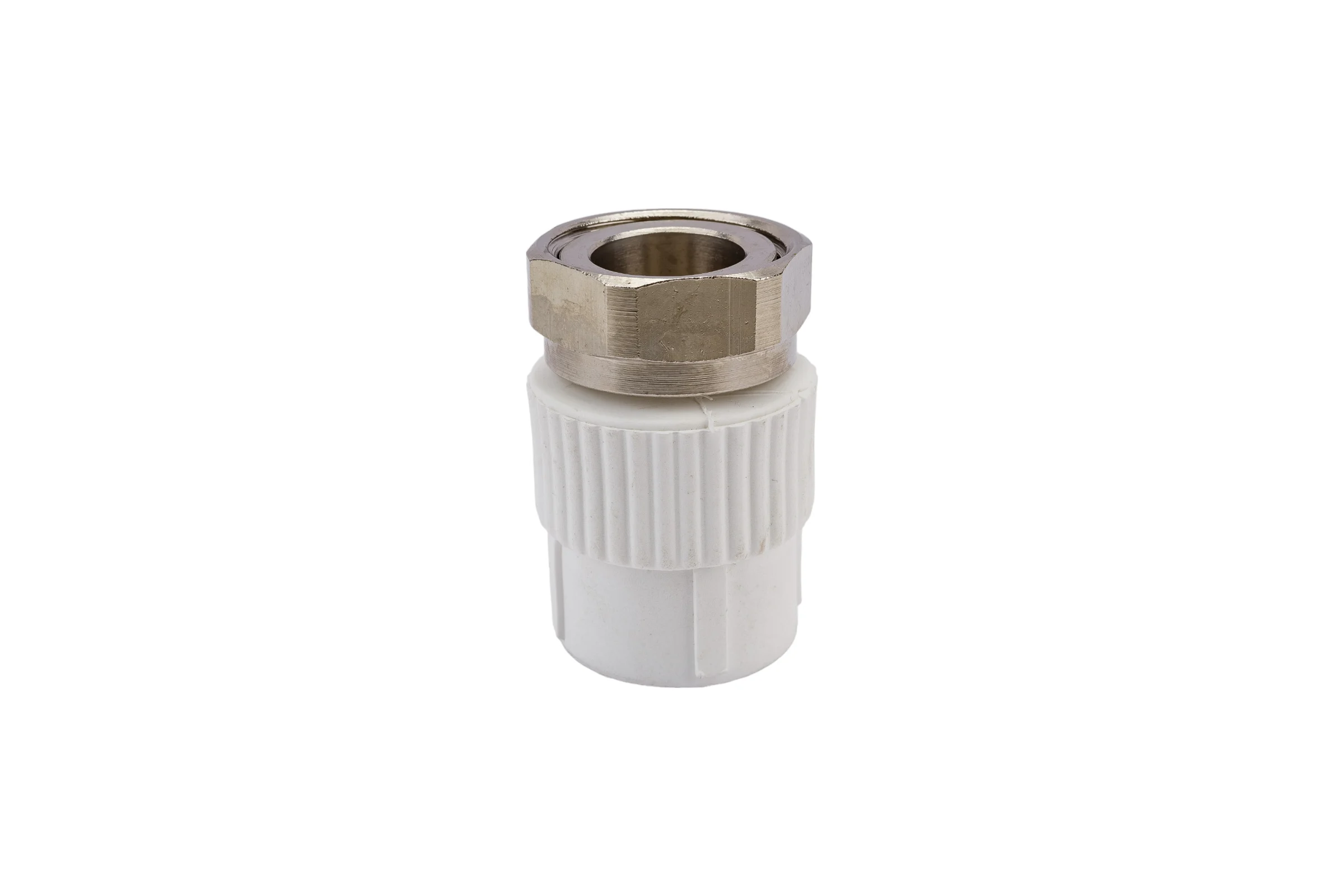 Муфта с накидной гайкой PRO AQUA PP-R белая d-25 мм 1" PA29015b