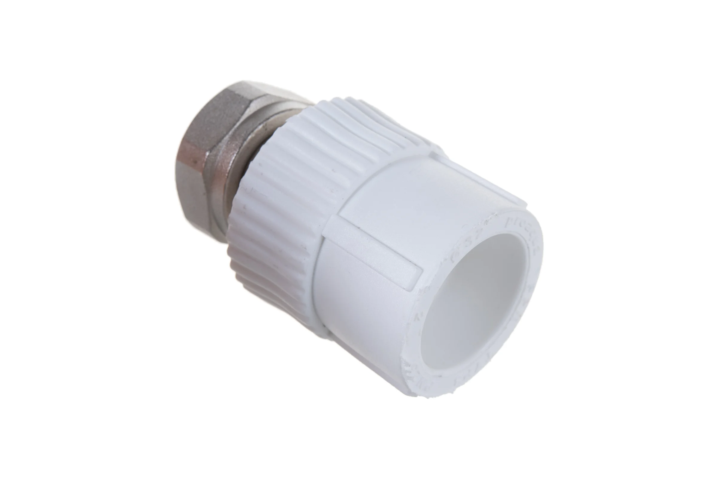 Муфта с накидной гайкой PRO AQUA PP-R белая d-32 мм 1" PA29018b