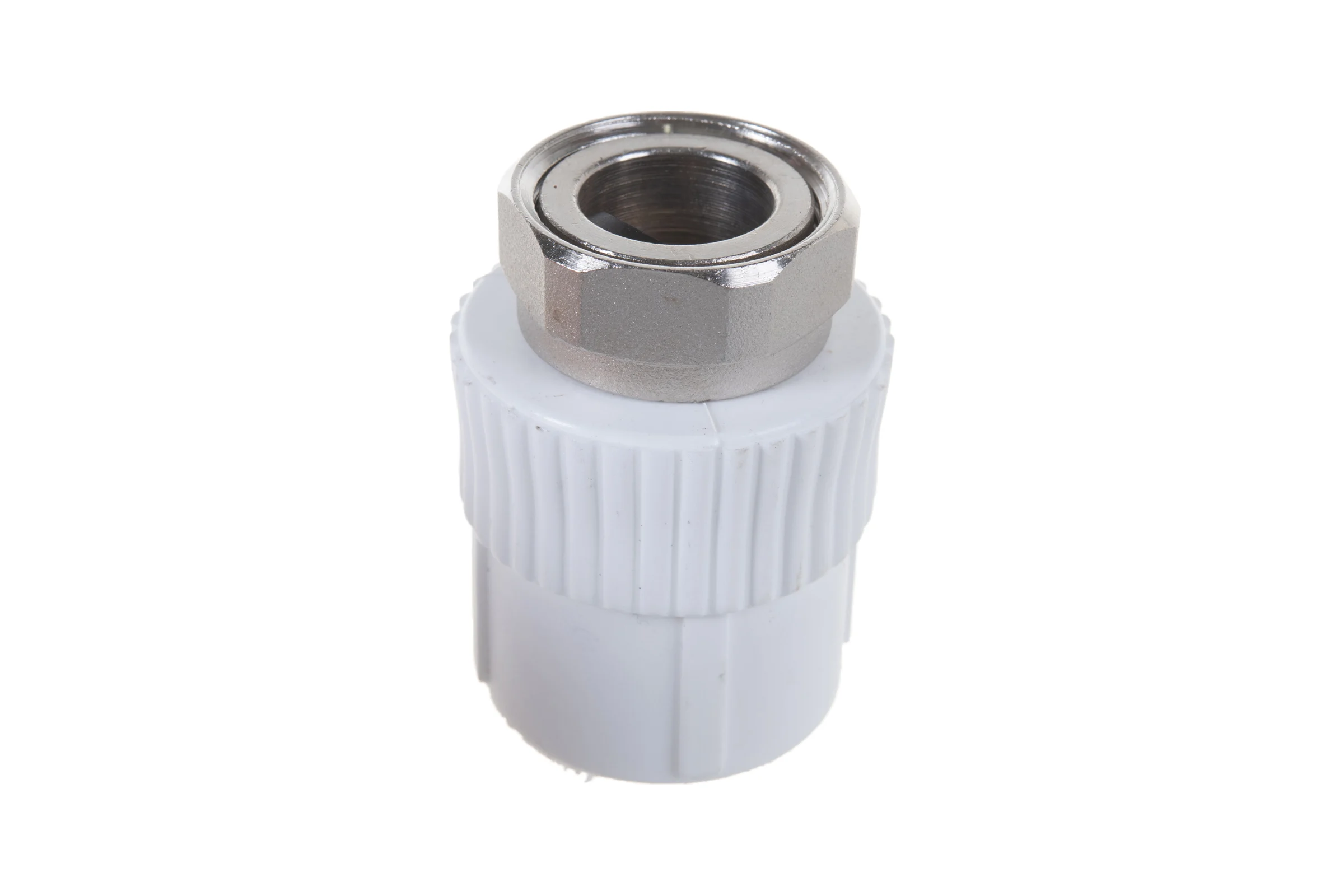 Муфта с накидной гайкой PRO AQUA PP-R белая d-32 мм 1" PA29018b