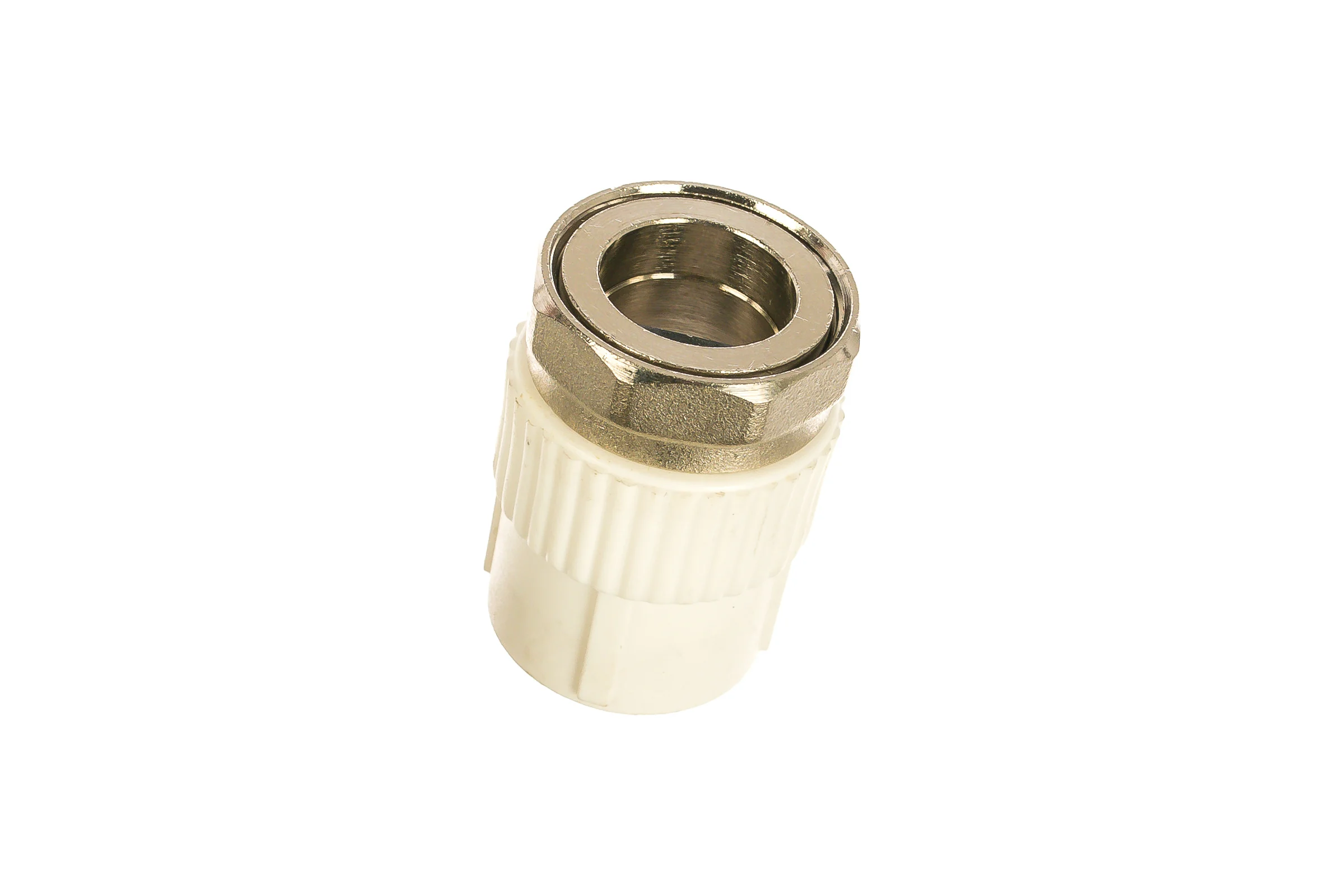 Муфта с накидной гайкой PRO AQUA PP-R белая d-32 мм 1 1/4" PA29019b