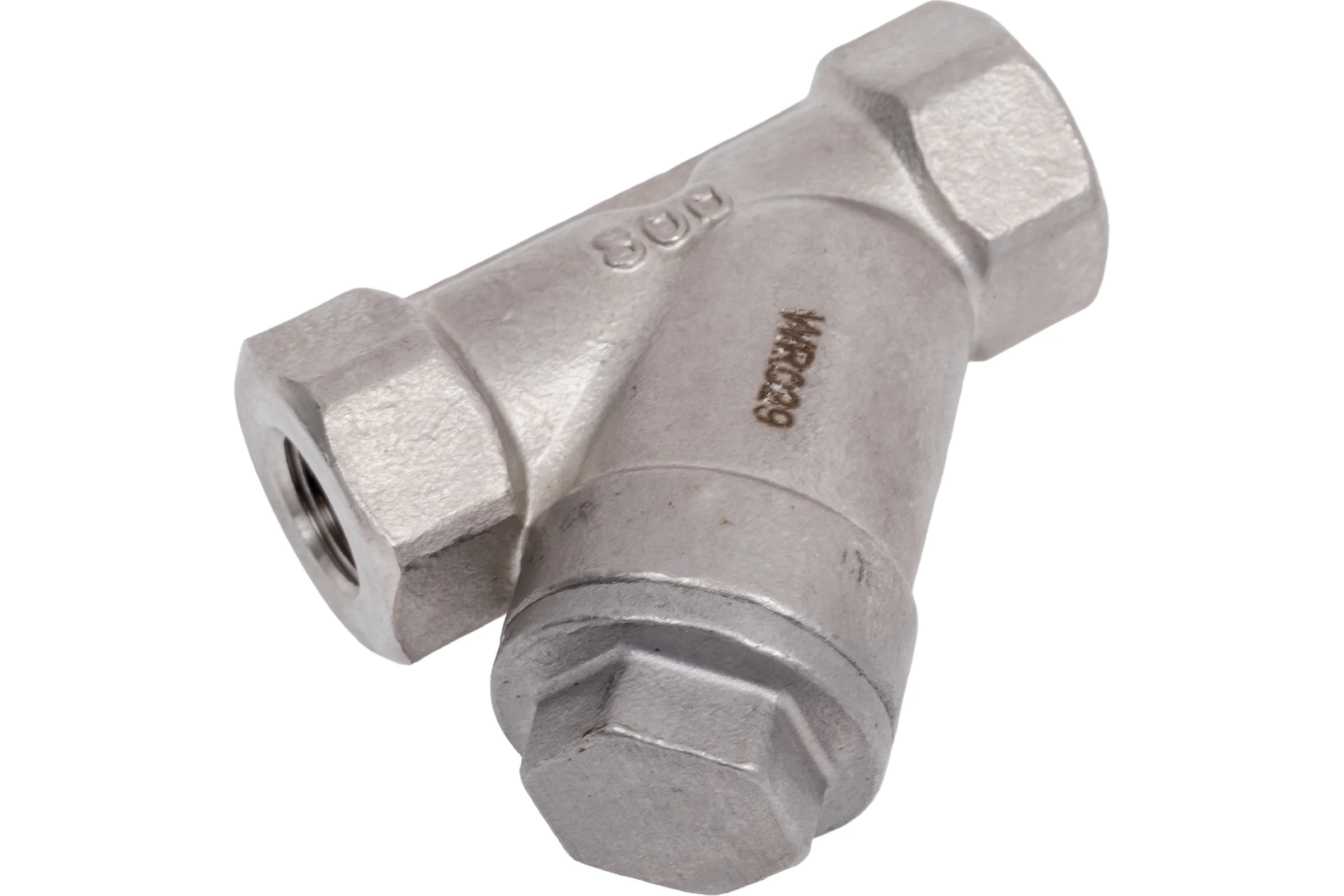 Обратный клапан TITAN LOCK  У-образный нержавеющий AISI304, ВР/ВР 1/4", TL1/4ACV