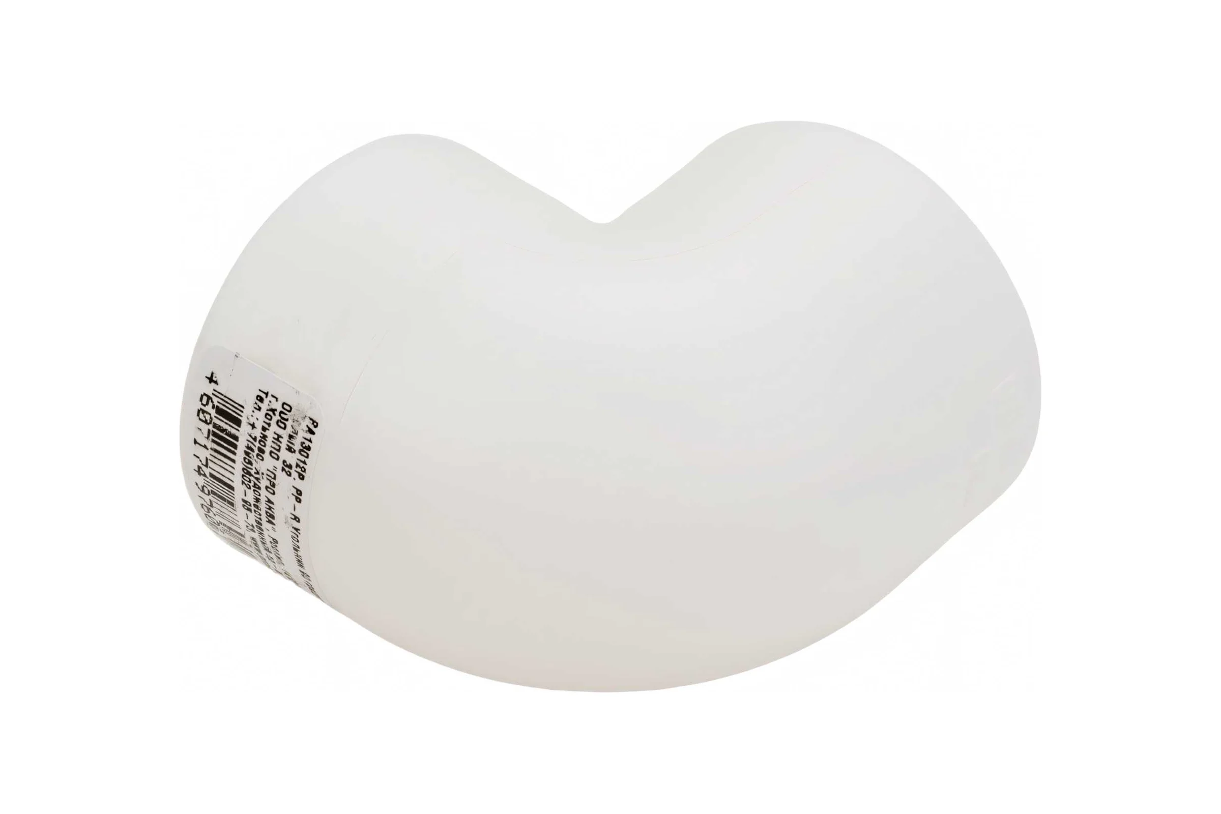 Угольник PRO AQUA PP-R 90 градусов, белый, 32 мм PA13012Pb