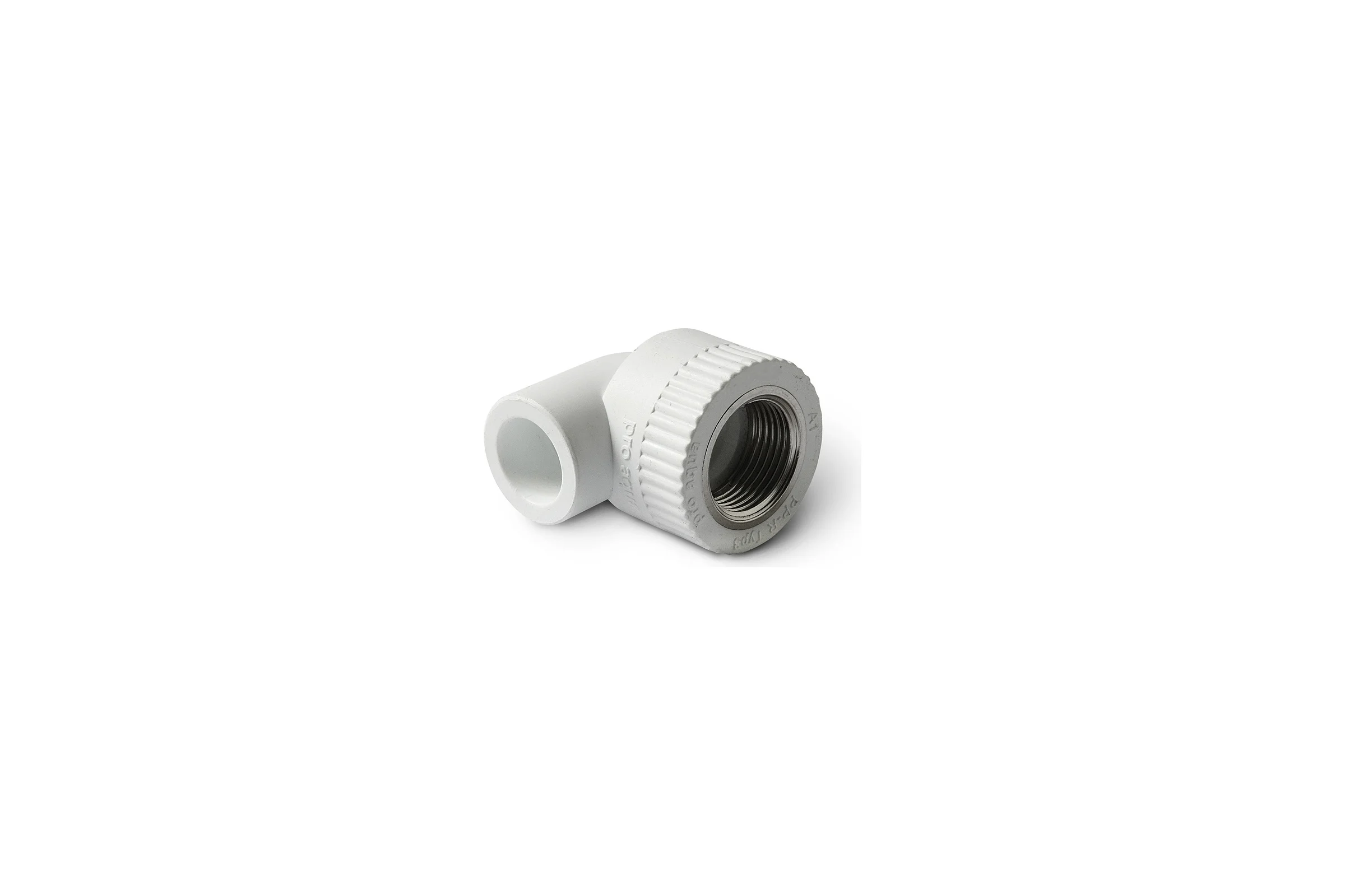 Комбинированный угольник PRO AQUA PP-R ВР белый, 32 мм, 1/2" PA26015b