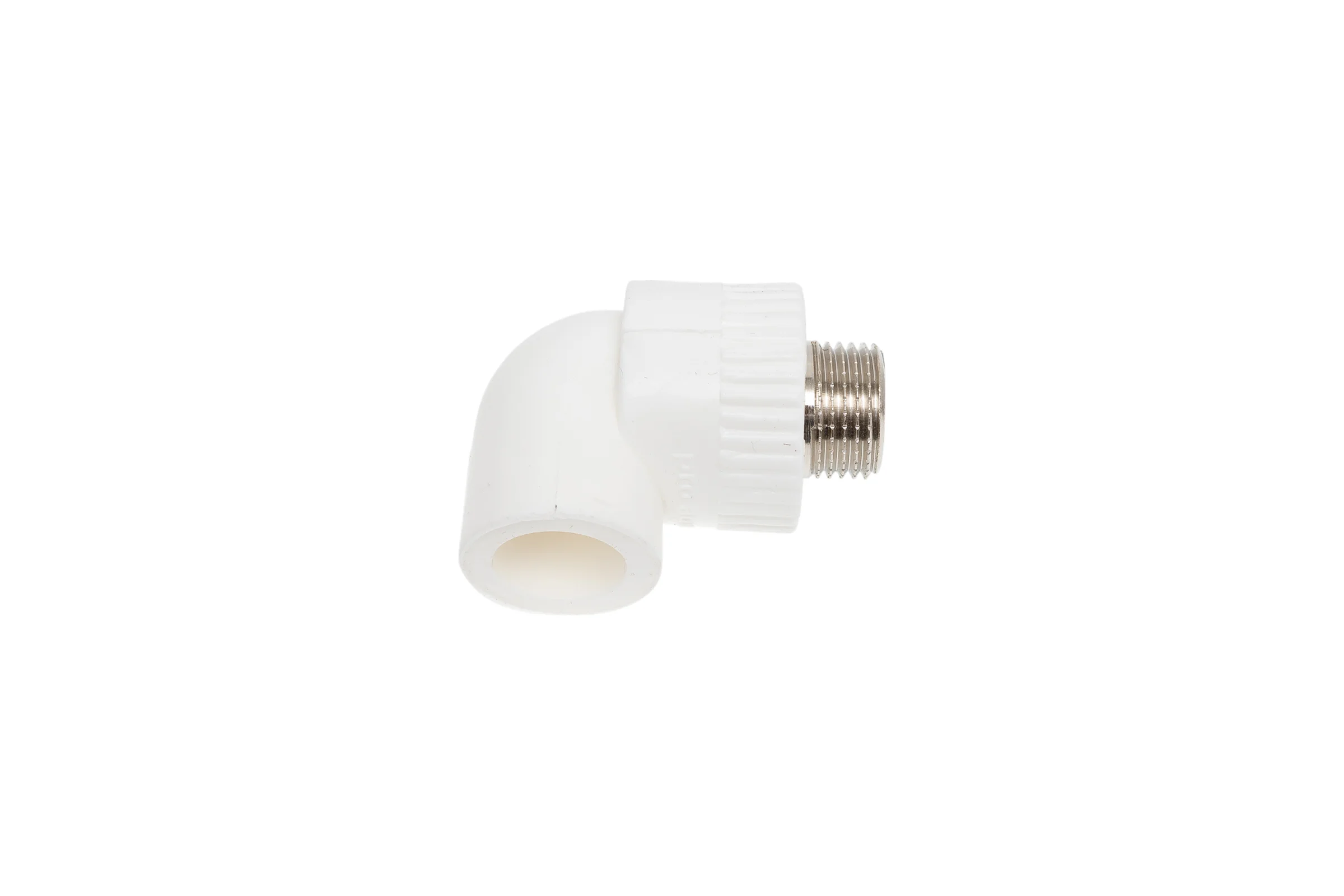 Комбинированный угольник PRO AQUA PP-R НР белый, 20 мм, 1/2" PA27008Pb