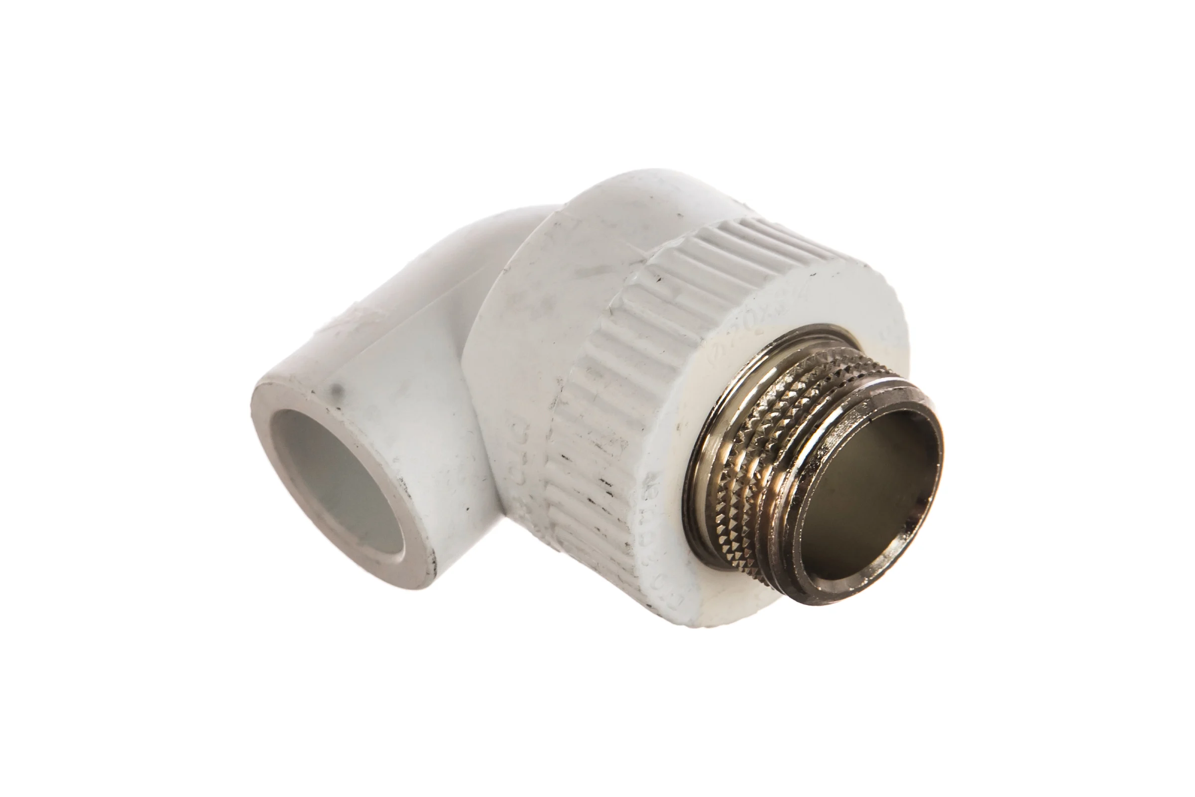 Комбинированный угольник PRO AQUA PP-R НР белый, 20 мм, 3/4" PA27010Pb
