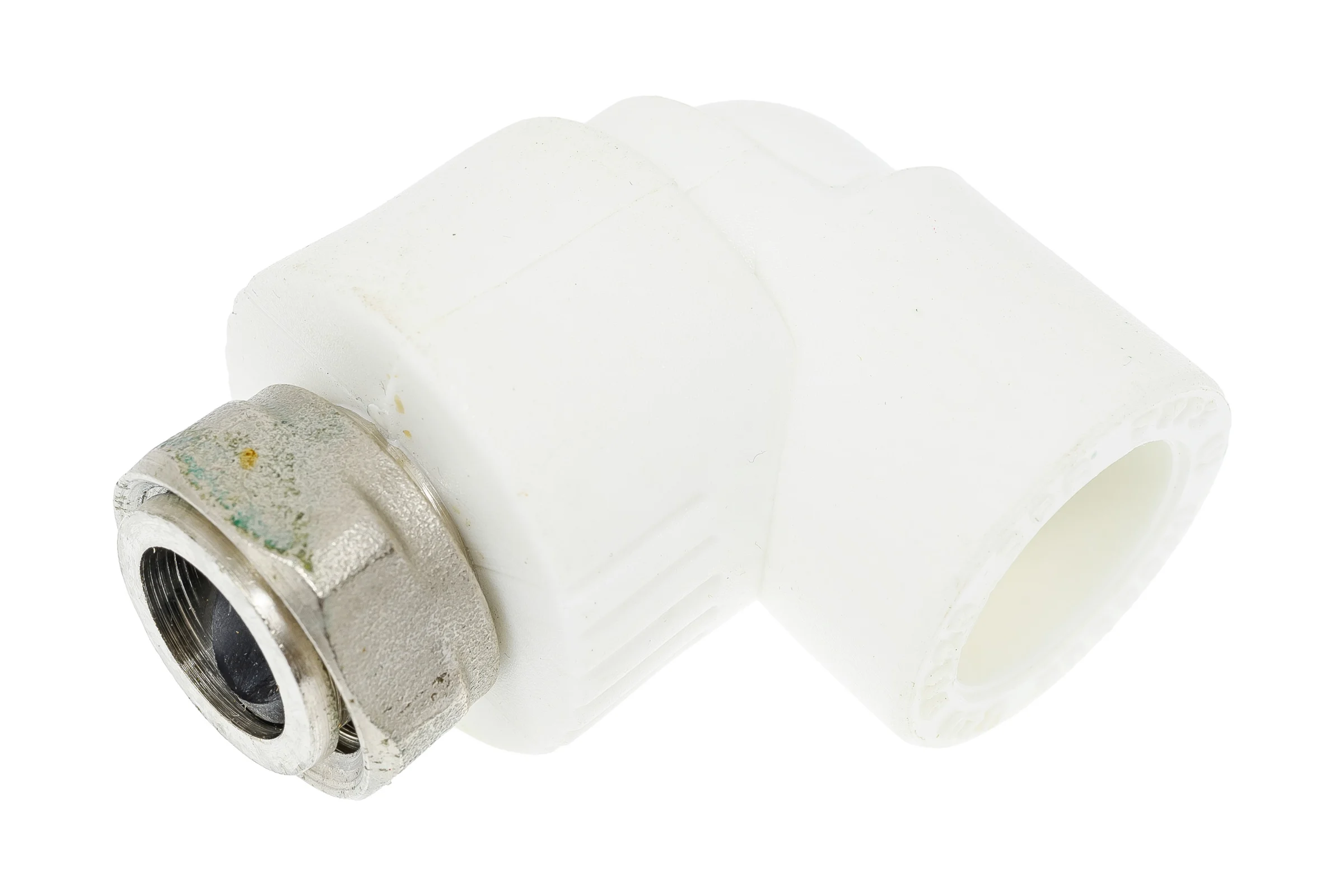 Угольник с накидной гайкой PRO AQUA PP-R Белый 20 мм 1/2" PA29208b