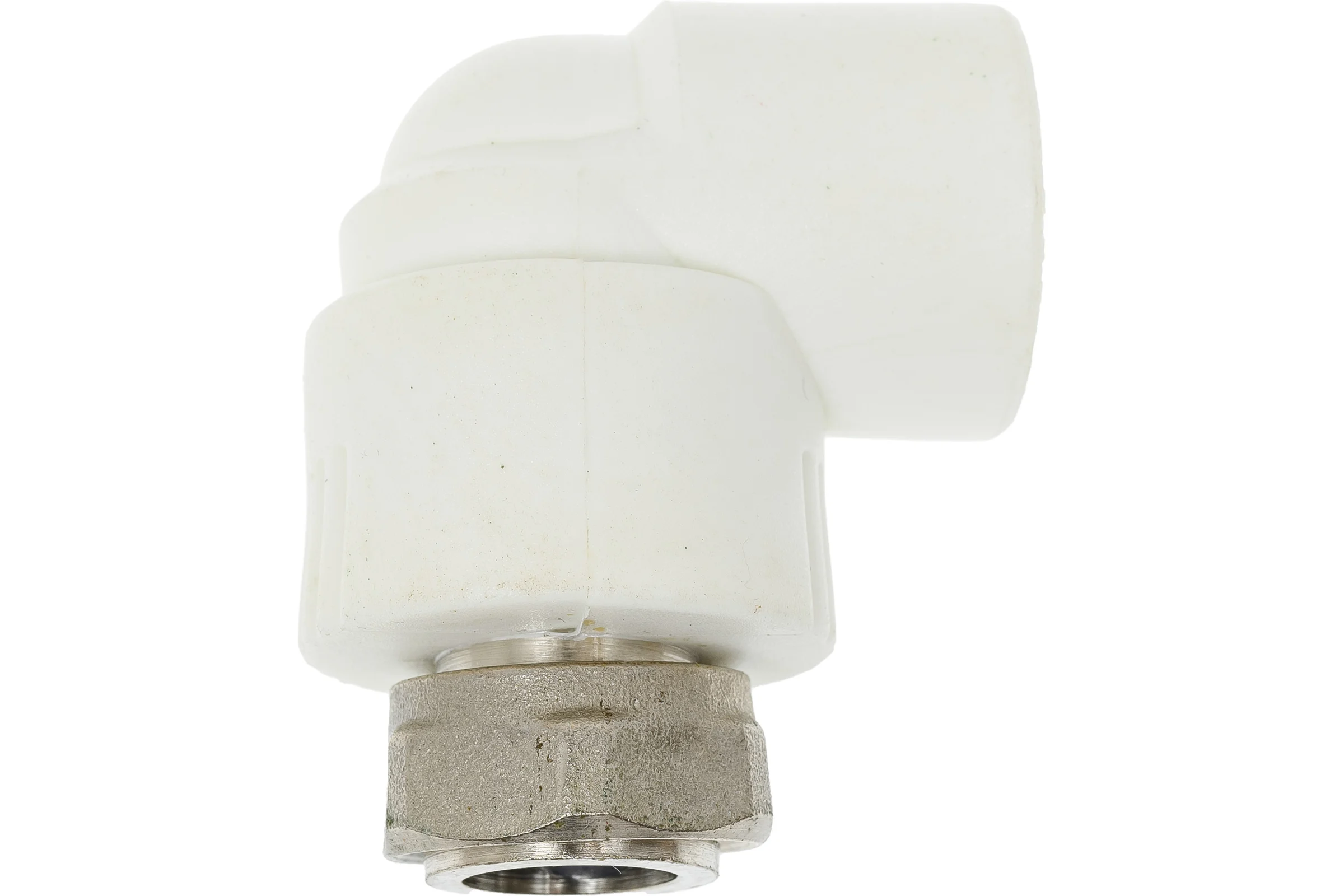 Угольник с накидной гайкой PRO AQUA PP-R Белый 20 мм 1/2" PA29208b