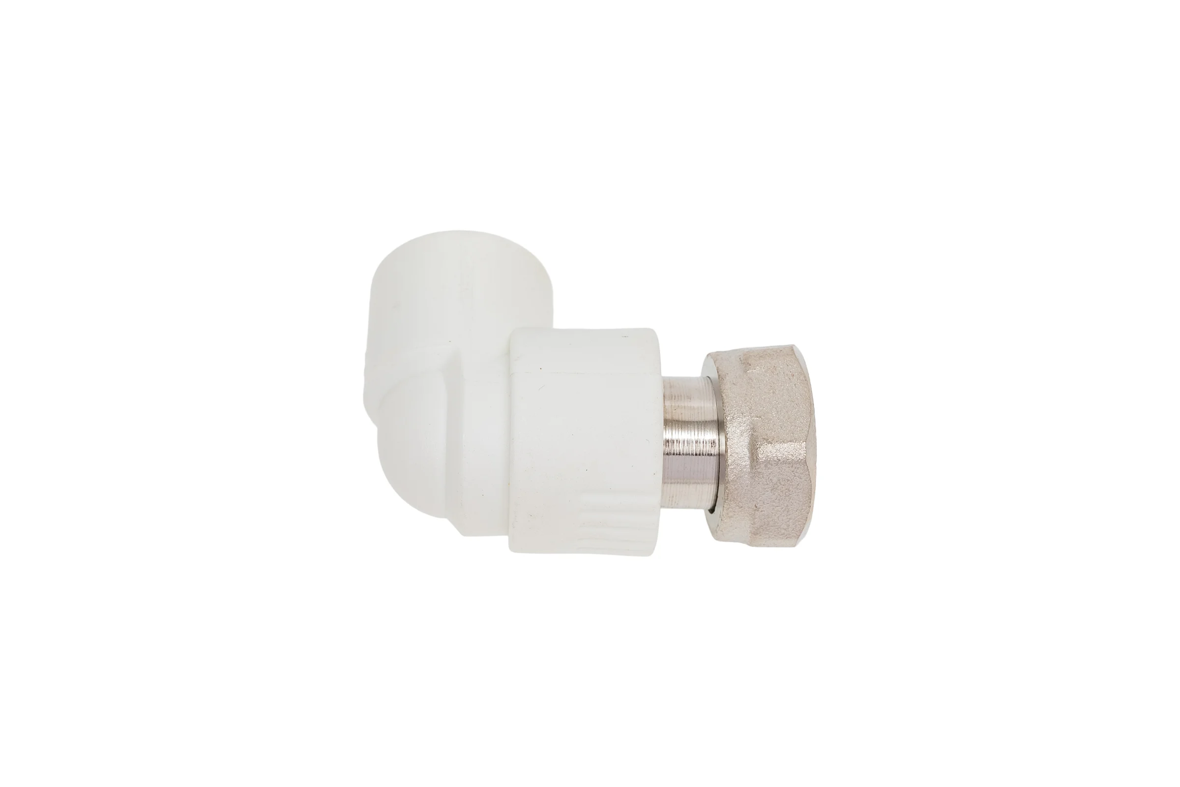 Угольник с накидной гайкой PRO AQUA PP-R белый 20 мм 3/4" PA29210b