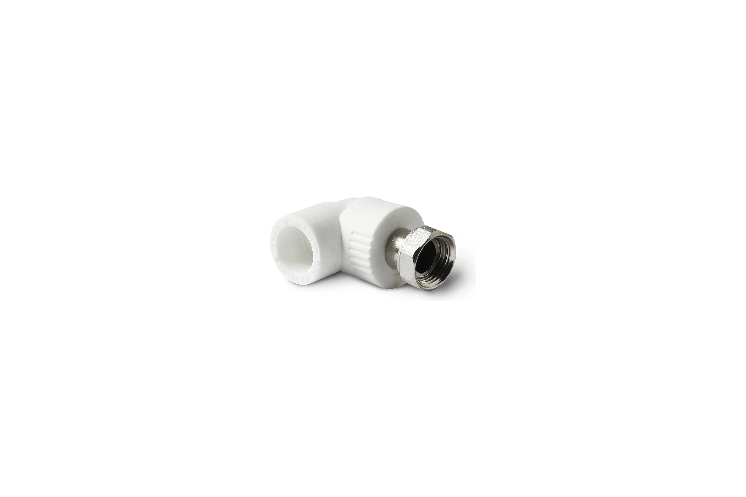 Угольник с накидной гайкой PRO AQUA PP-R белый 25 мм 3/4" PA29214b