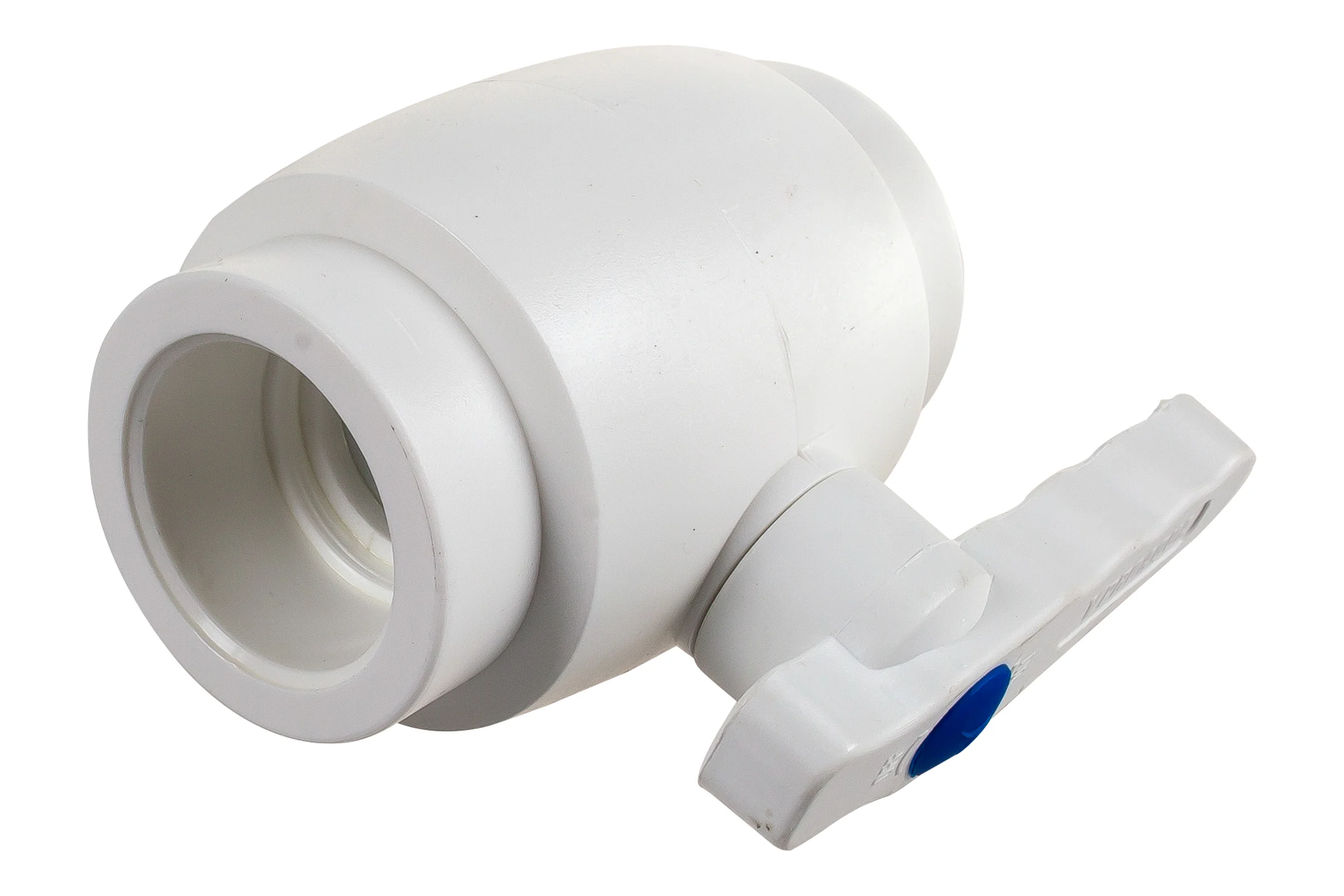 Полнопроходной шаровой кран PRO AQUA PP-R белый d-40 мм PA40014