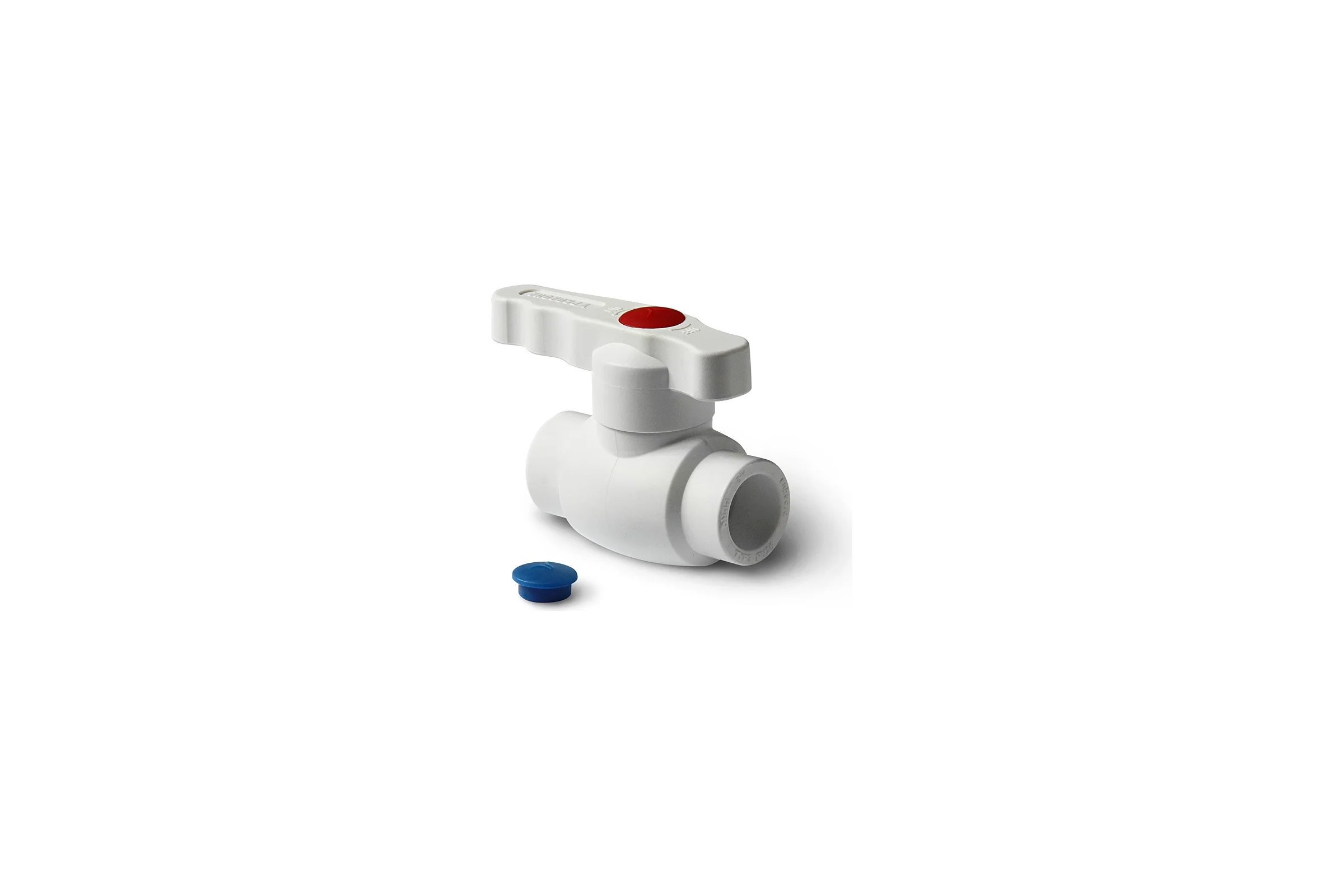 Полнопроходной шаровой кран PRO AQUA PP-R белый d-63 мм PA40018