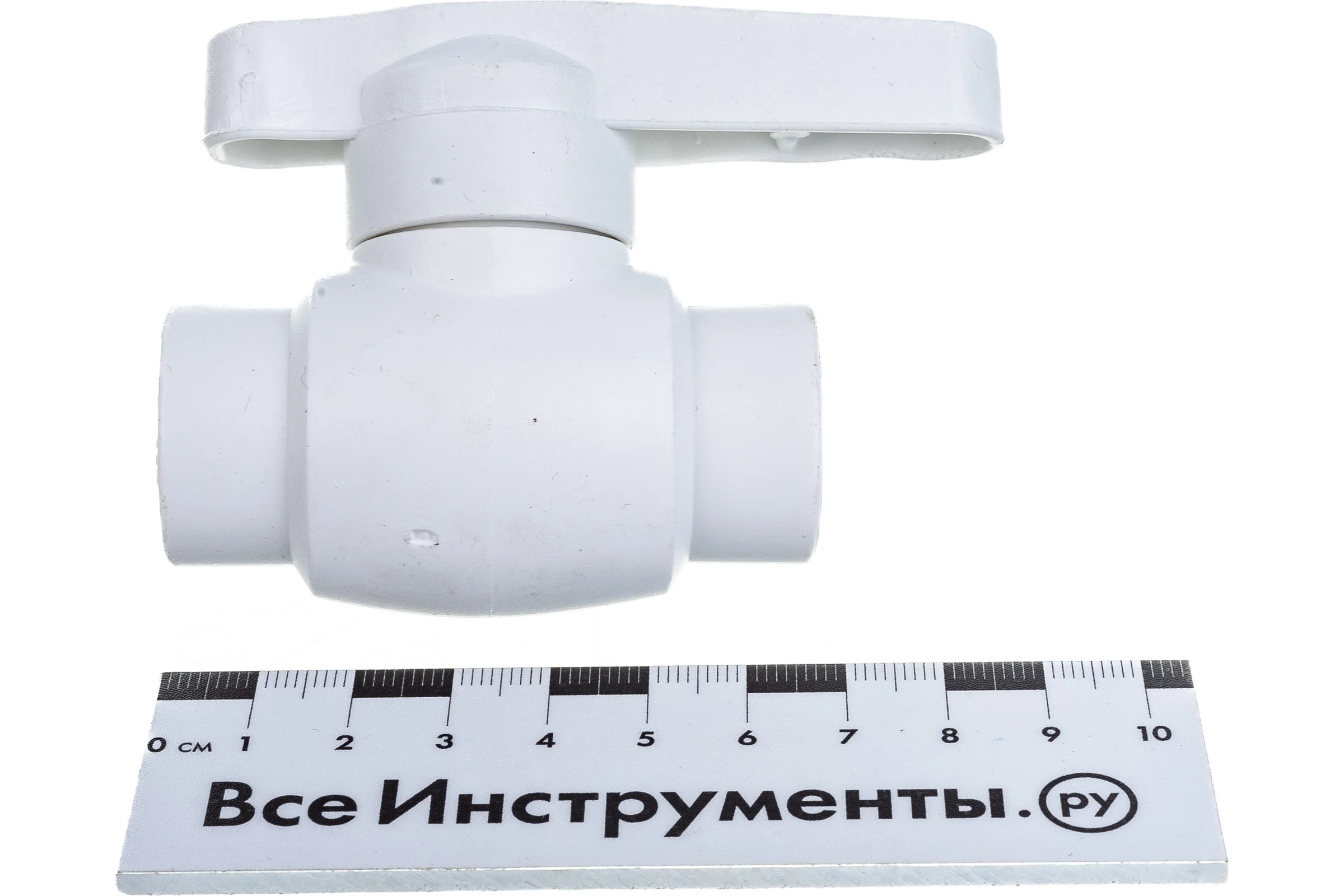 Шаровой кран со стандартным проходом PRO AQUA PP-R белый d-20 мм PA44008b
