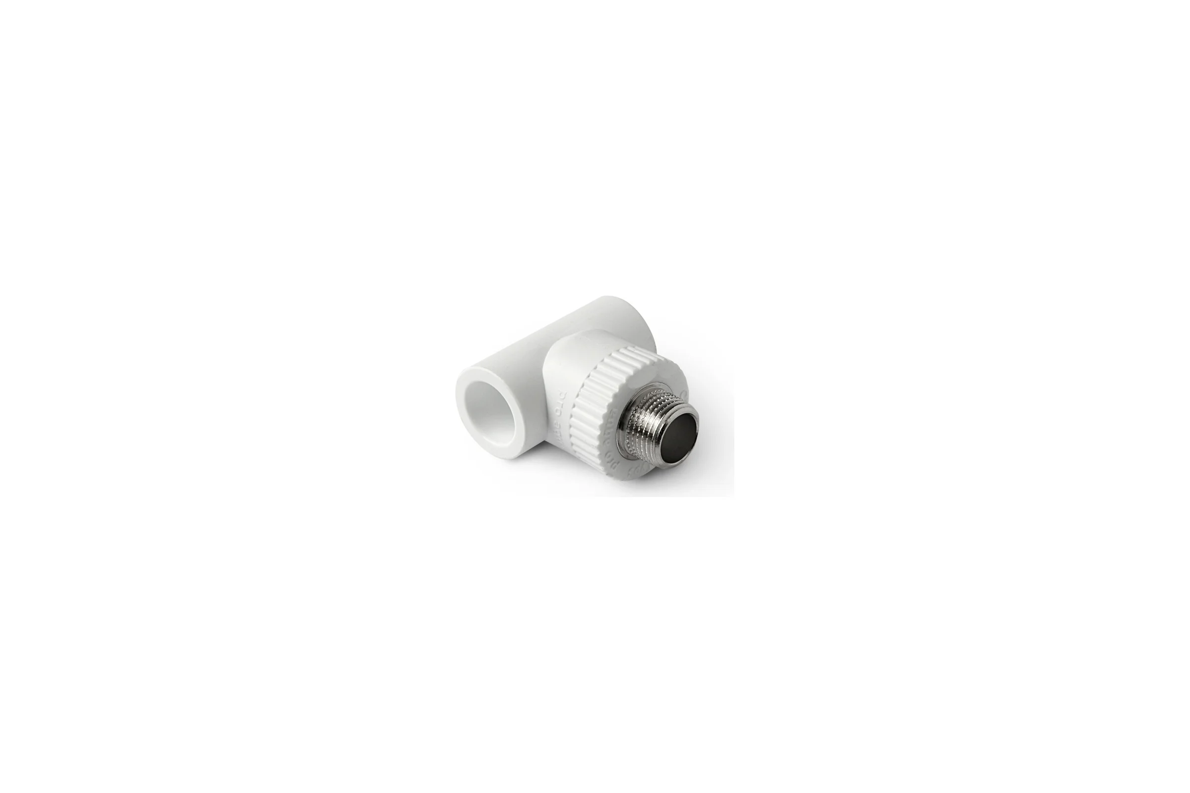 Комбинированный тройник PRO AQUA PP-R НР белый 25 мм 3/4" PA25014Pb