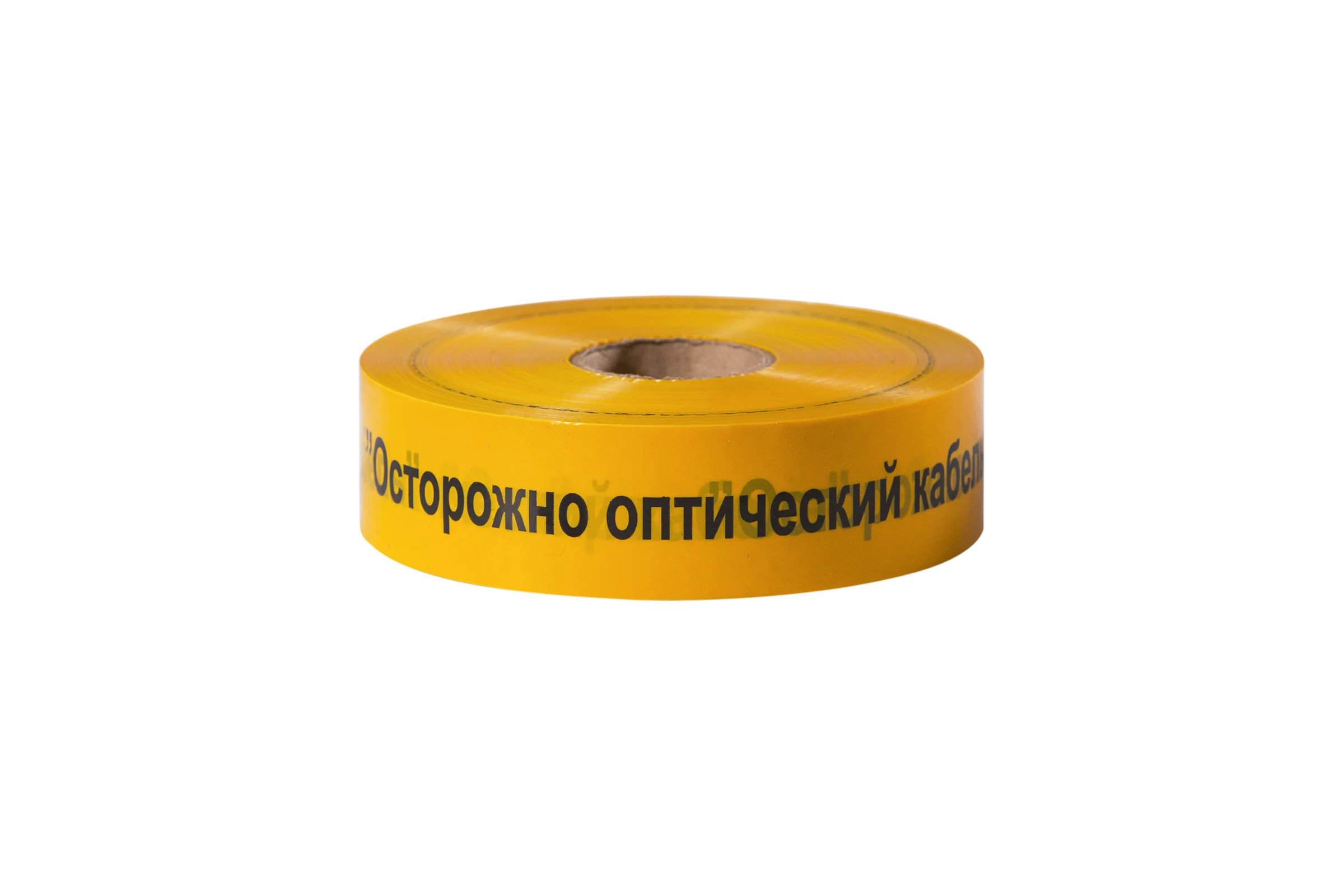 Сигнальная лента Сталер ЛСО Осторожно оптический кабель! желтая, 70ммх500м О75010