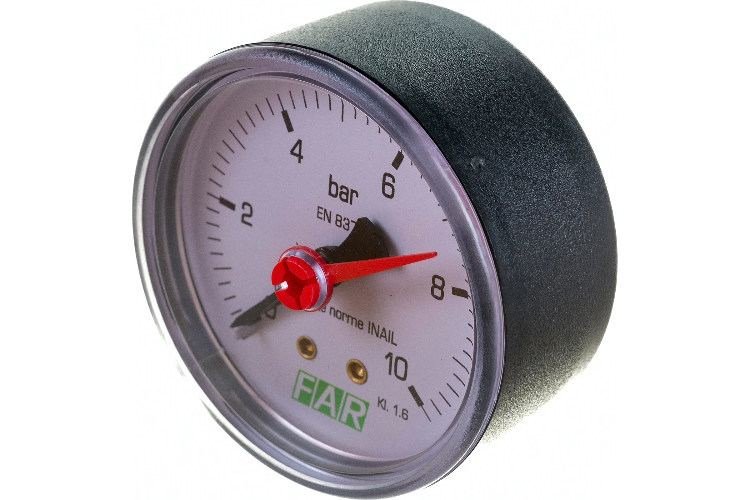 Манометр FAR 1/4", 0-10 бар, -20-80 C, O 63 мм FA 2500 10