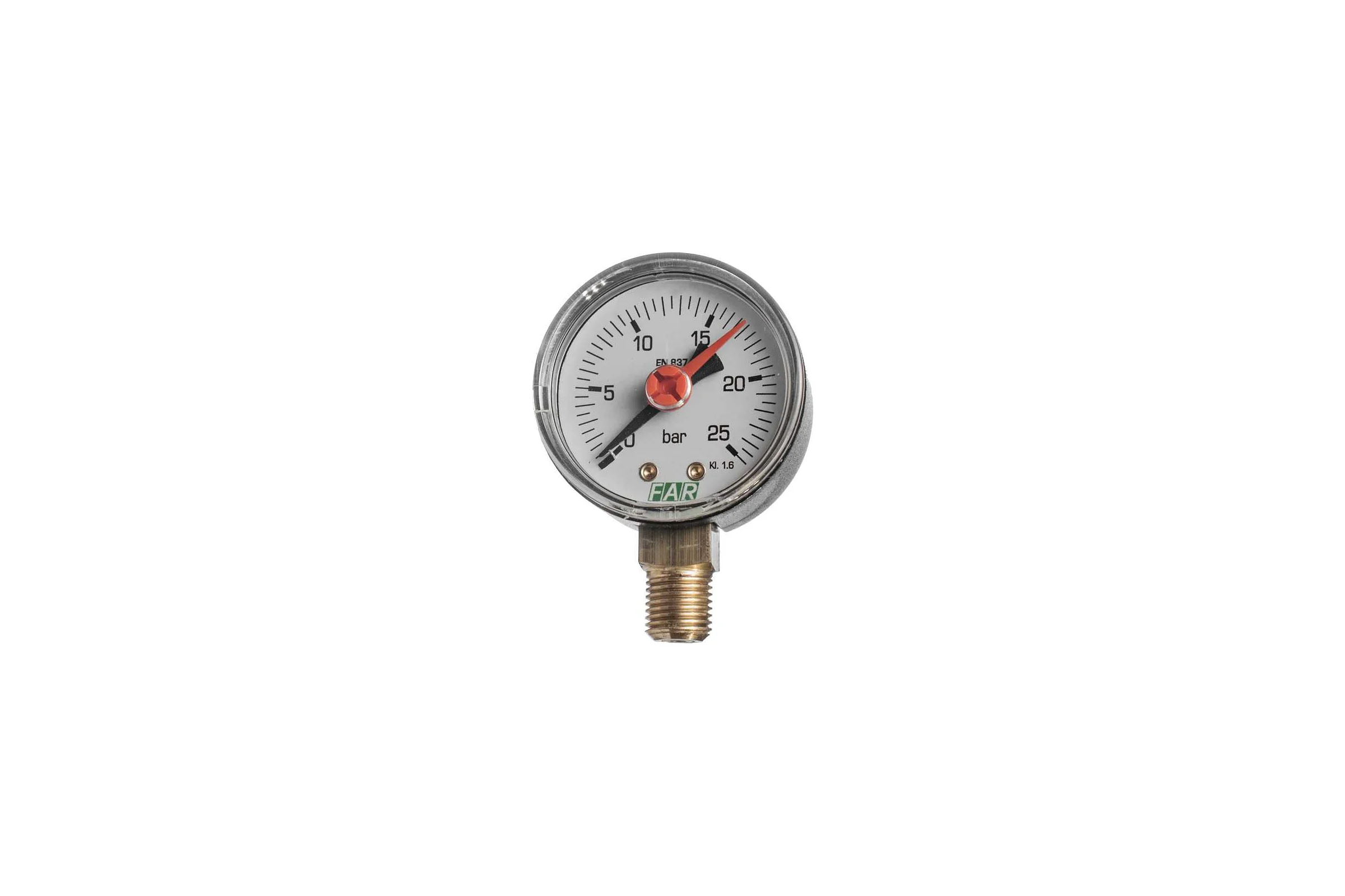 Манометр FAR 1/4", 0-25 бар, - 30-120 C, O 50 мм FA 2501 R25