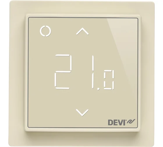 Терморегулятор интеллектуальный с Wi-Fi, бежевый, 16 А Devi DEVIreg Smart 140F1142