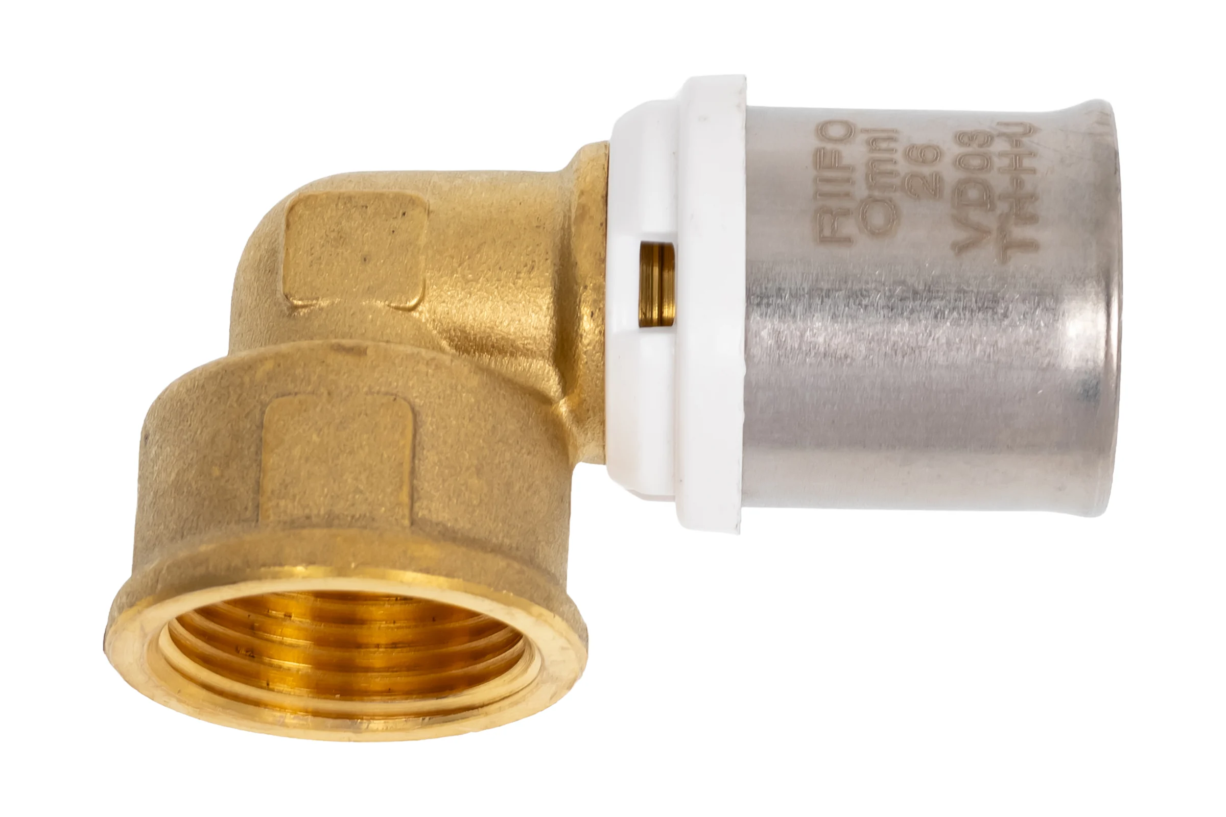 Omni угольник с внутренней резьбой пресс латунь RIIFO 90 26-3/4"ВР 1100045828 (6 шт)