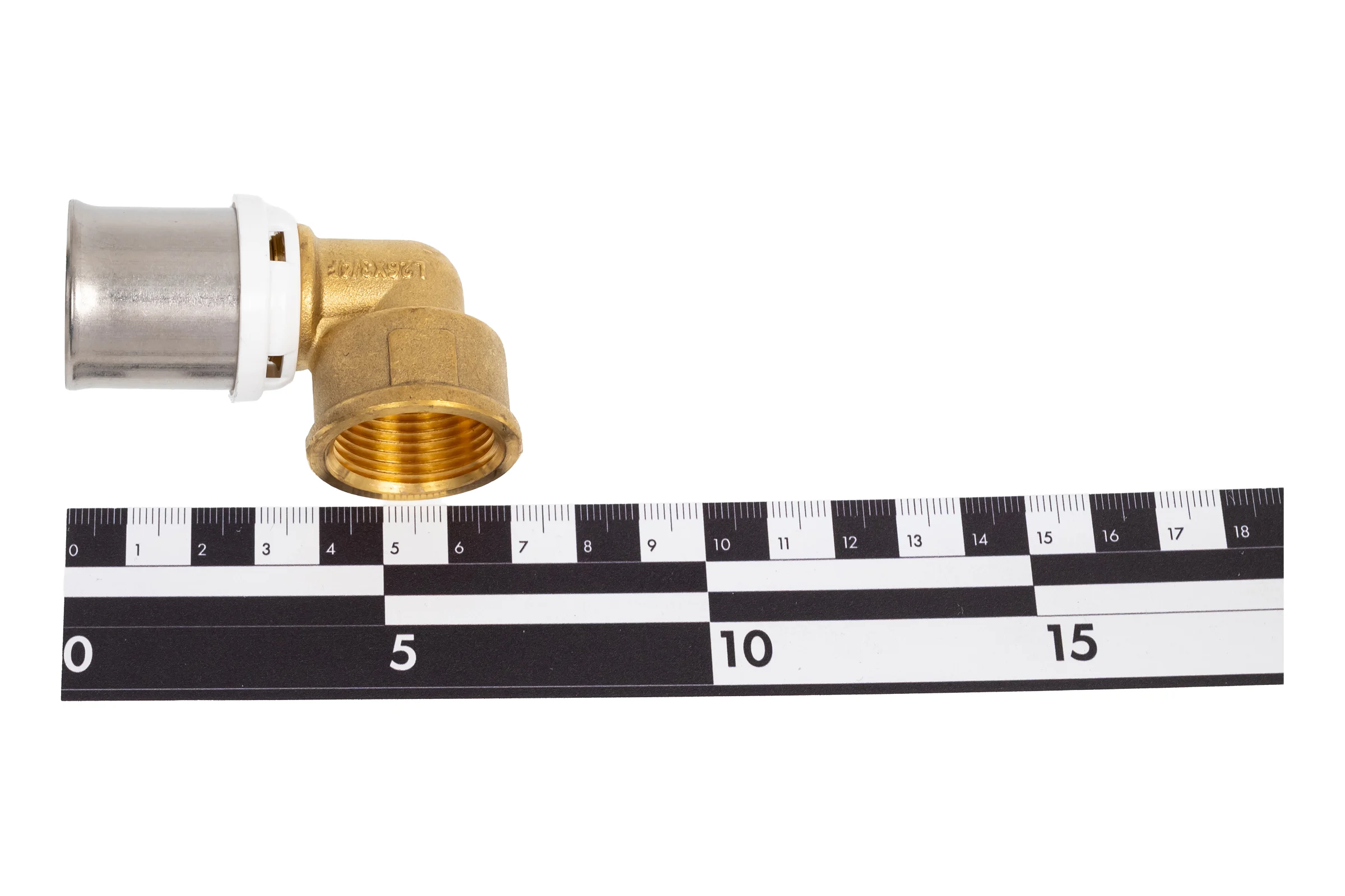 Omni угольник с внутренней резьбой пресс латунь RIIFO 90 26-3/4"ВР 1100045828 (6 шт)