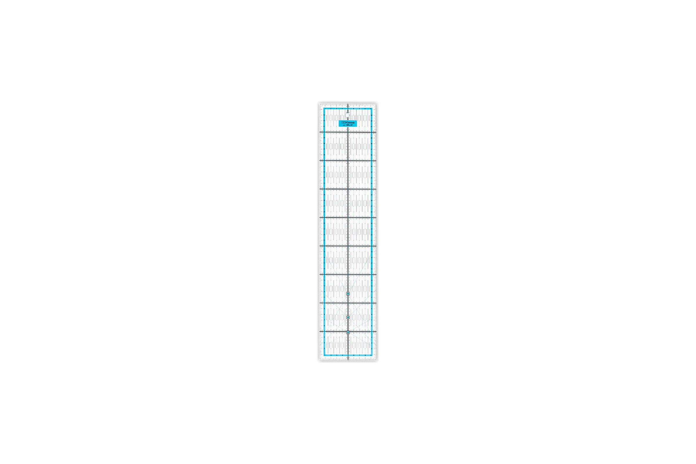 Линейка для пэчворка Gamma 10х45 см, пластик QRL-07 569007