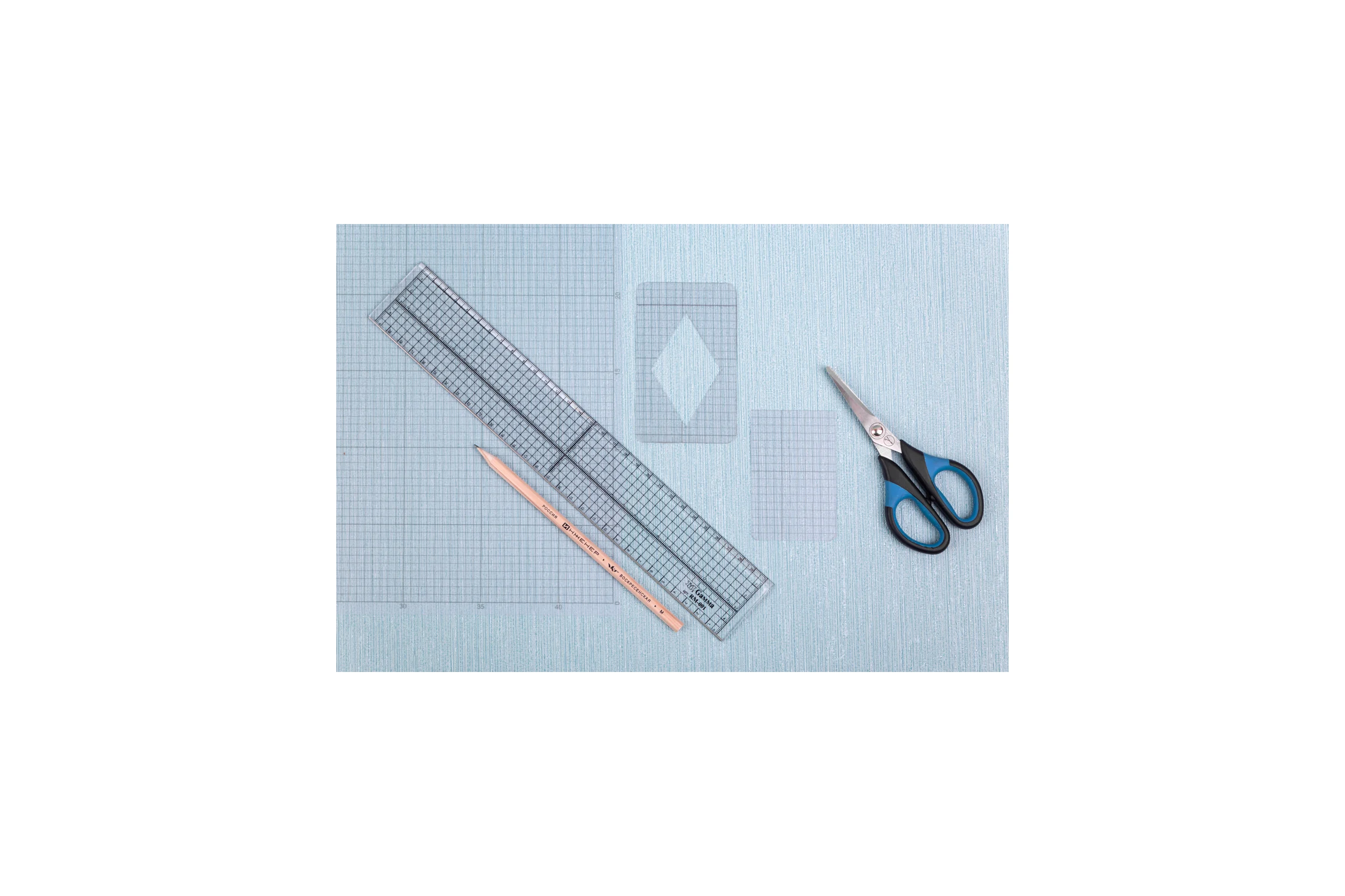 Универсальная линейка с металлическим краем Gamma 30х5 см RM-001 389492