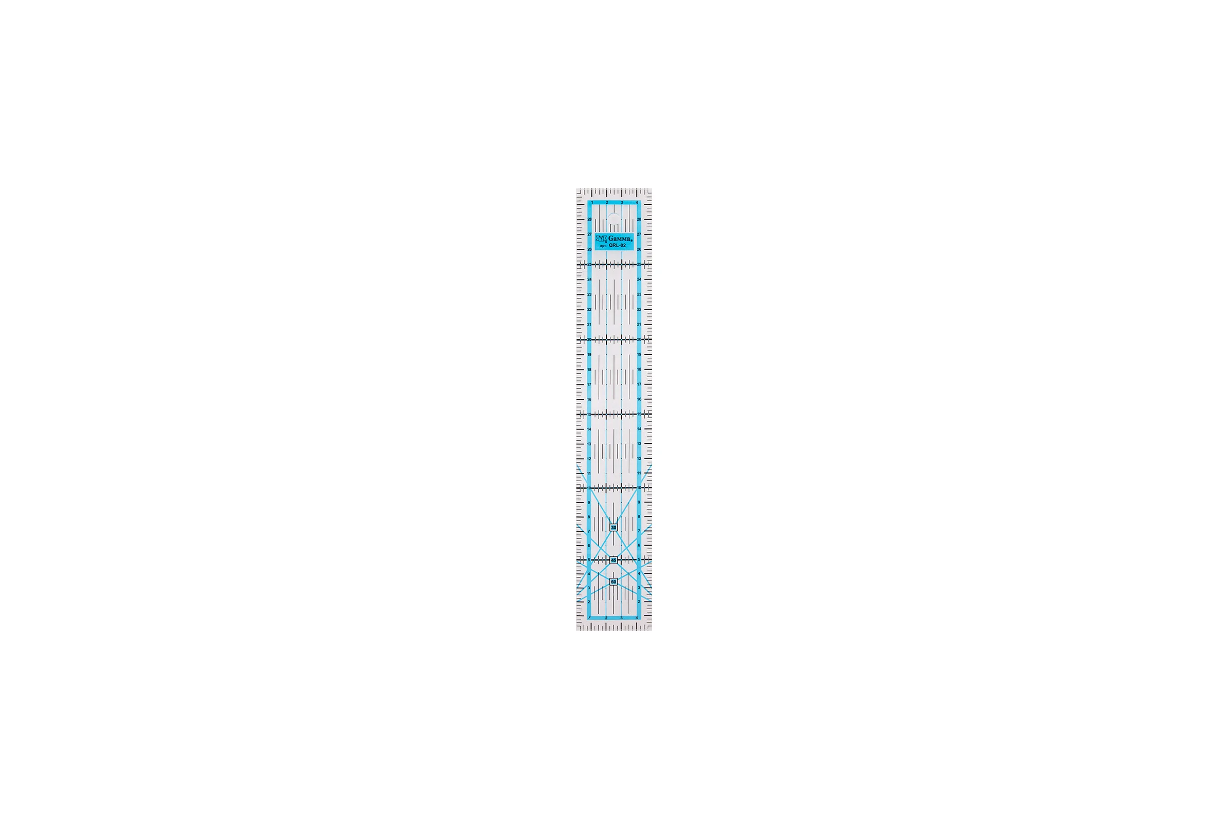 Линейка для пэчворка Gamma QRL-02 5х30 см, пластик 389497