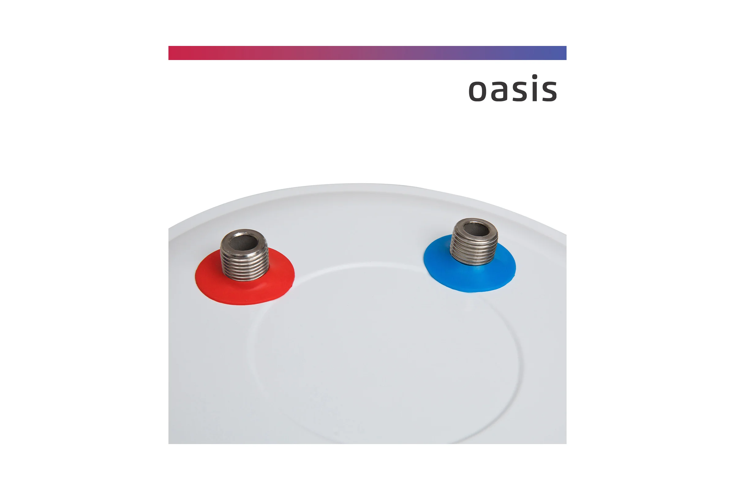 Электрический накопительный водонагреватель OASIS 10 LN над раковиной 4640015387688