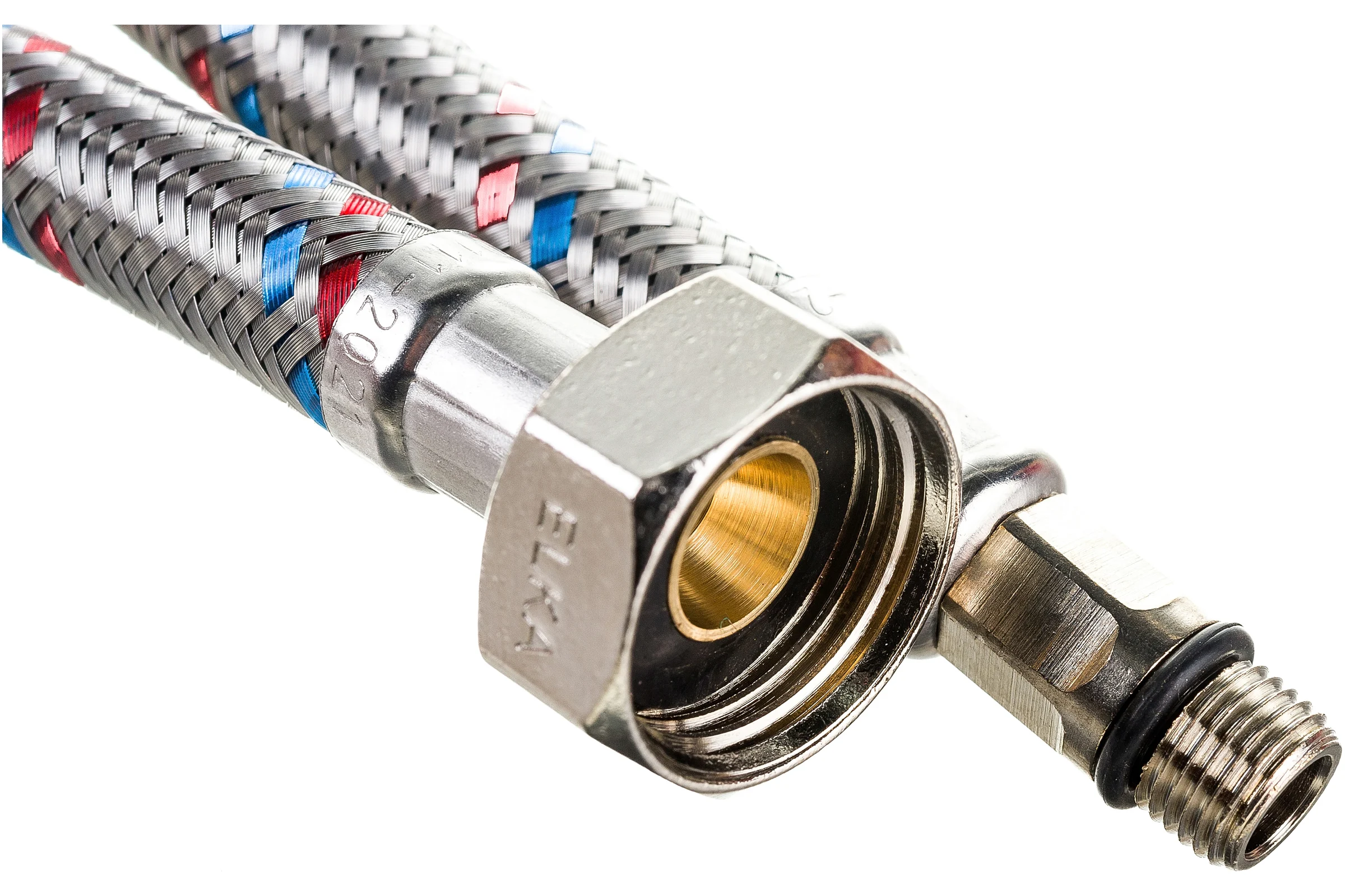 Гибкая подводка для смесителей ELKA 1/2" х М10 х 150 см, пара - длинный и короткий хвост ИС.100982