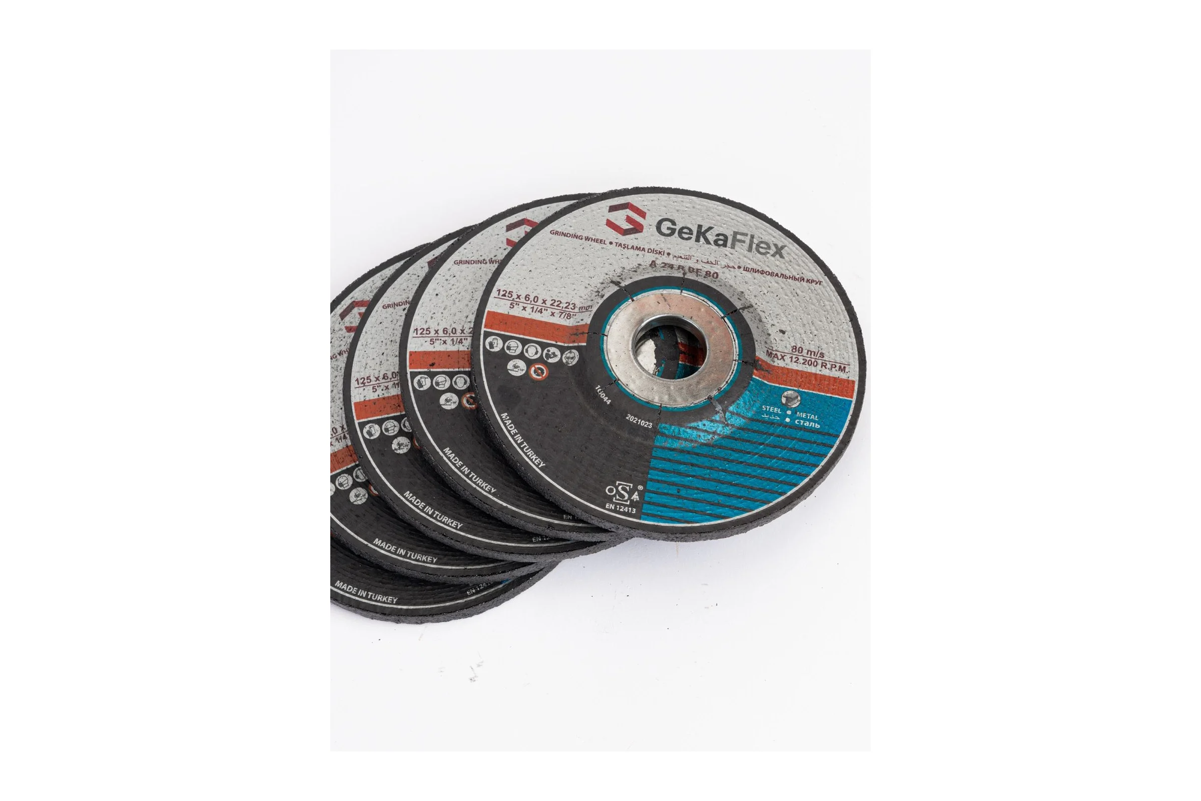 Диск шлифовальный 125x6х22 мм, 100 шт Flex Geka 100125622