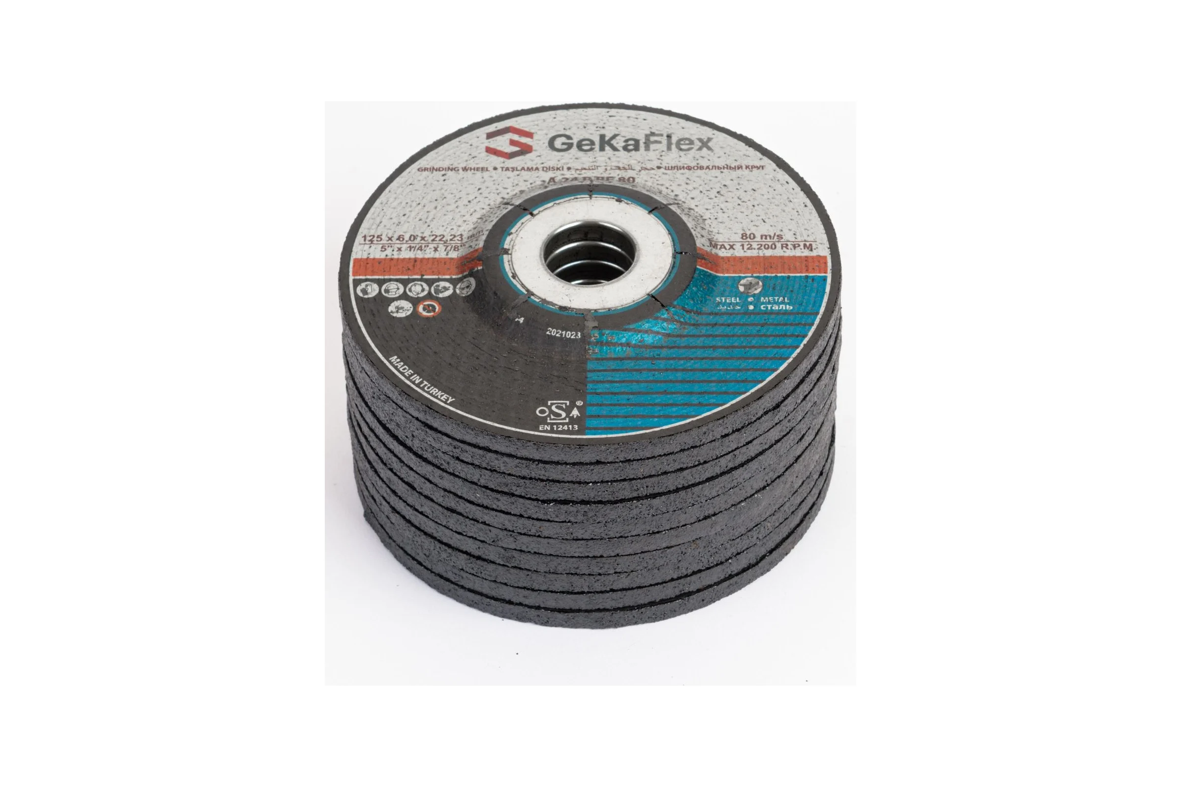 Диск шлифовальный 125x6х22 мм, 100 шт Flex Geka 100125622