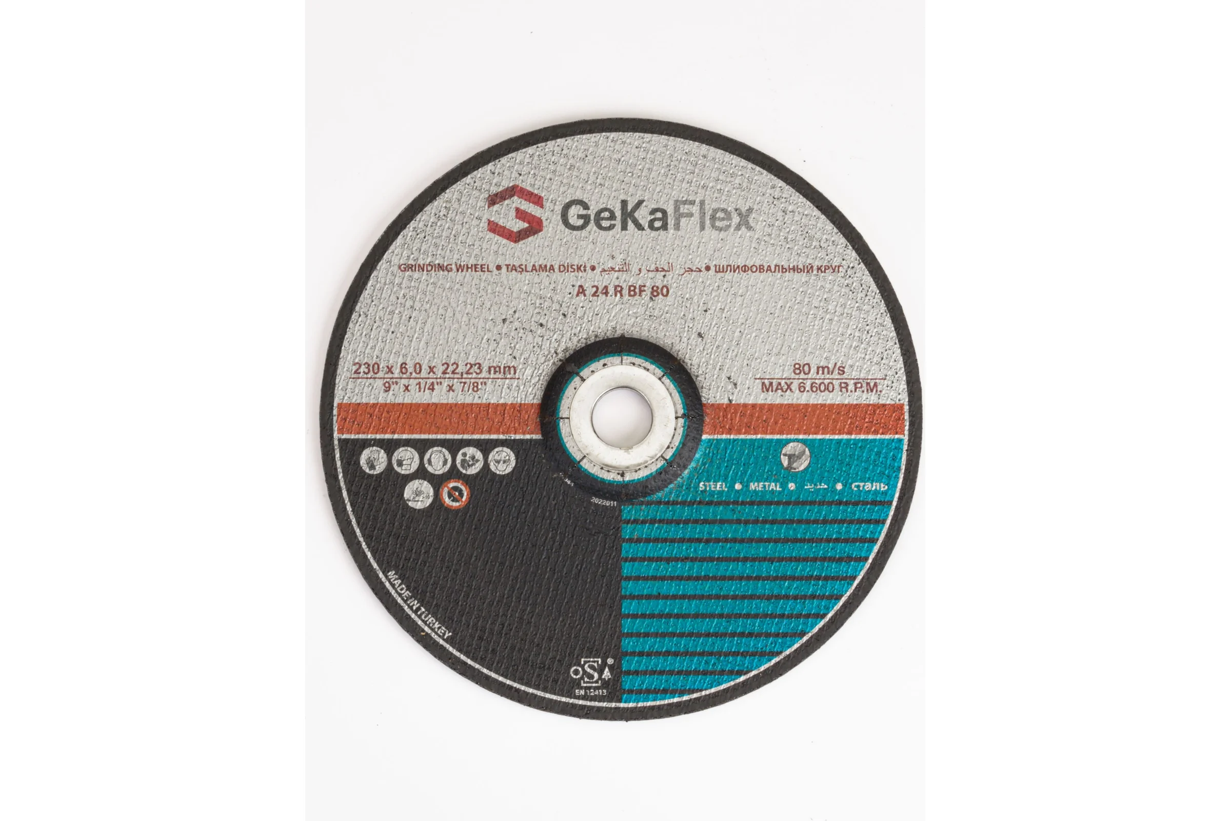 Диск шлифовальный 230x6х22 мм, 40 шт Flex Geka 402300622