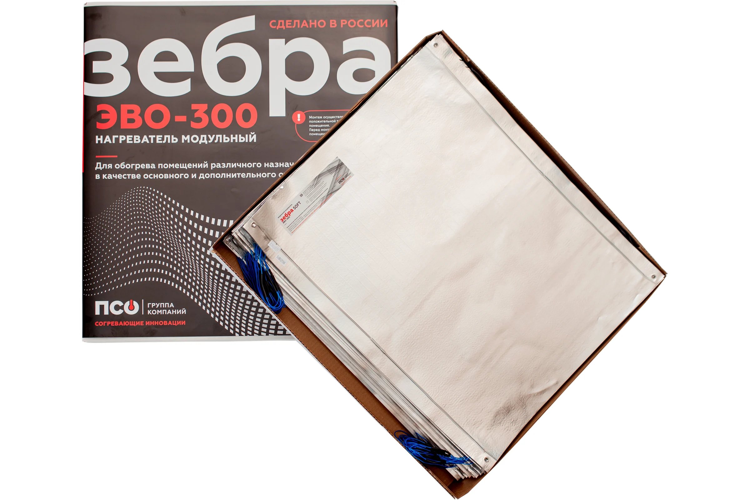 Теплый пол Зебра электрический ультратонкий модульный под ламинат ЭВО-300 WF 45 0,6x0,5 м, 45 Вт 30 шт./9 кв. м ZBR6