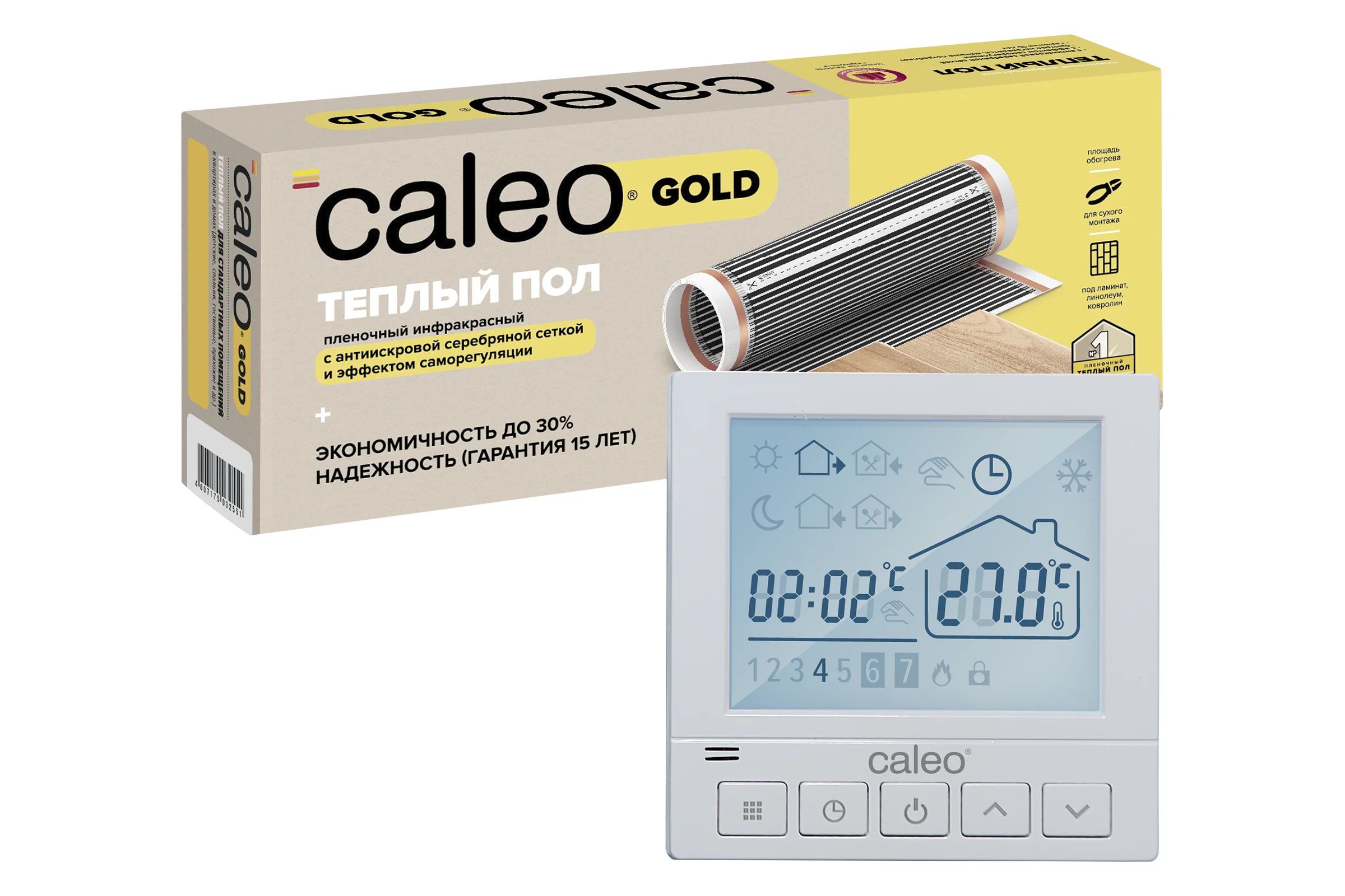 Комплект теплого пола GOLD (ЗОЛОТО) 230-0,5-1,0 + SM930 (СМ930) Caleo 0К-00000983