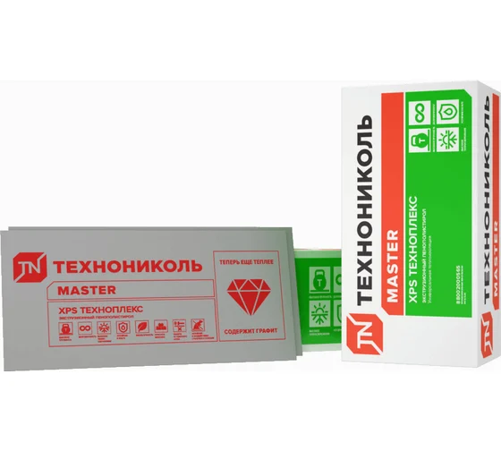 Пенополистирол экструдированный Техноплекс (20 шт; 1200х600х20 мм) ТЕХНОНИКОЛЬ тов-147655