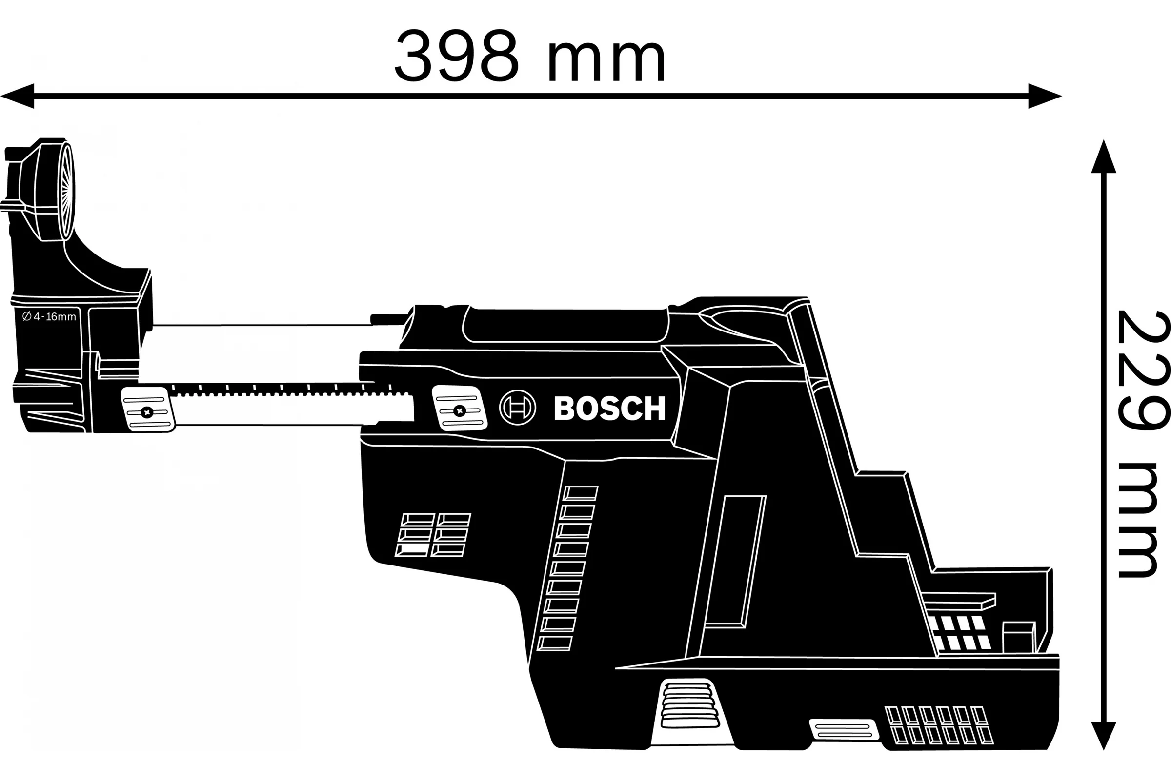 Насадка для пылеудаления GDE 18V-16 Bosch 1600A0051M