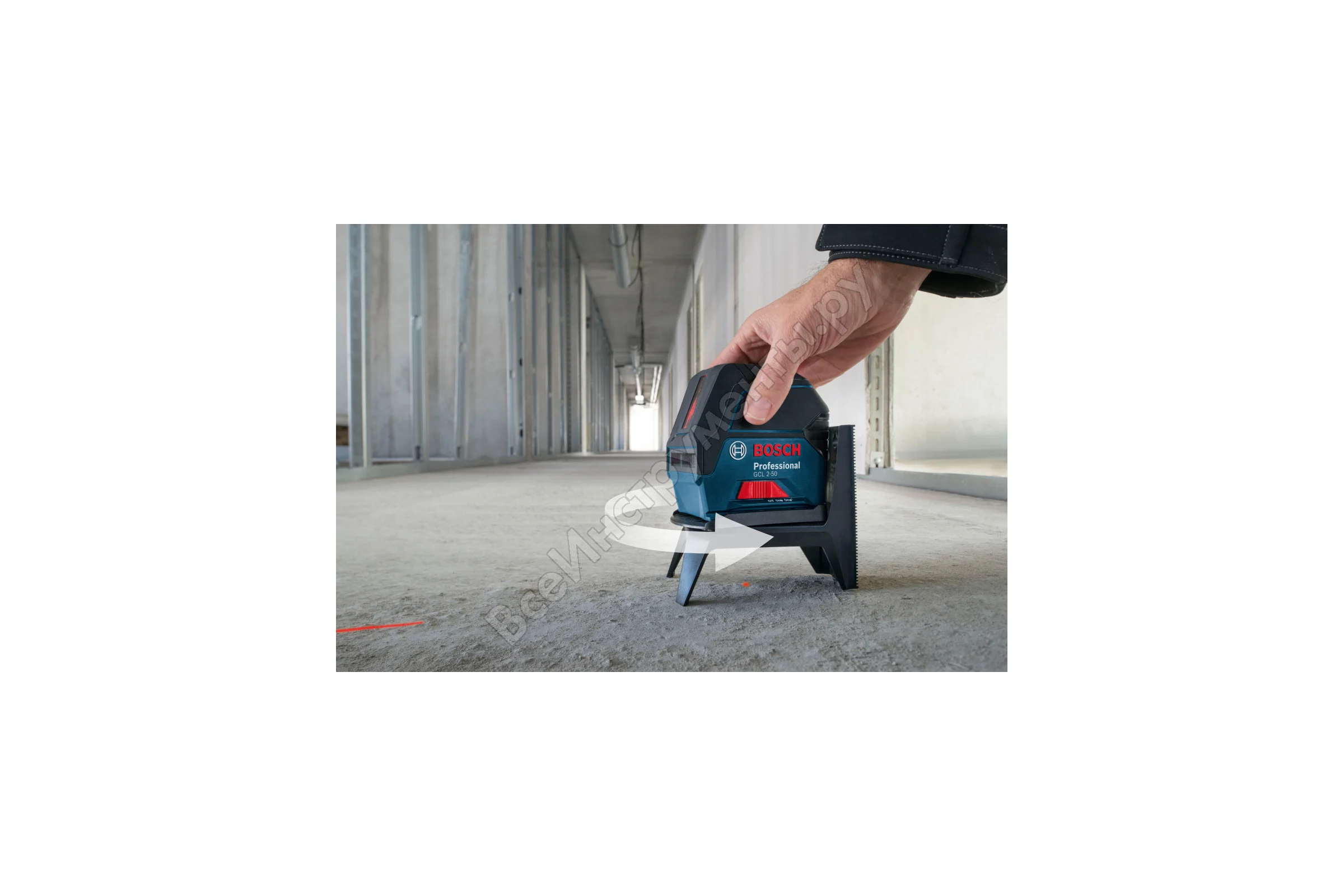 Комбинированный лазерный нивелир Bosch GCL 2-50 + RM1 + BM3 + LR6 + кейс 0.601.066.F01