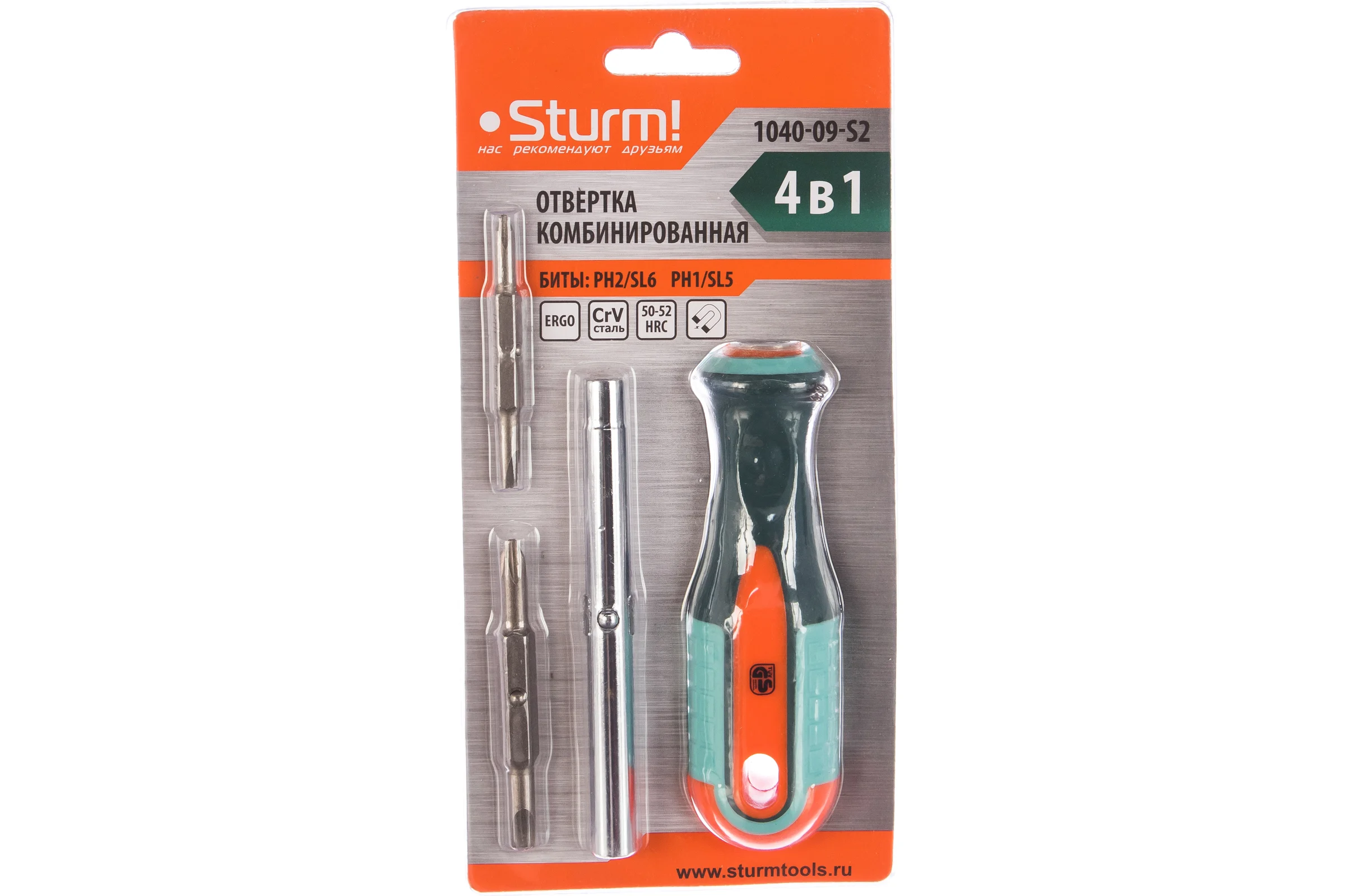 4 отвертки в одной Sturm 1040-09-S2