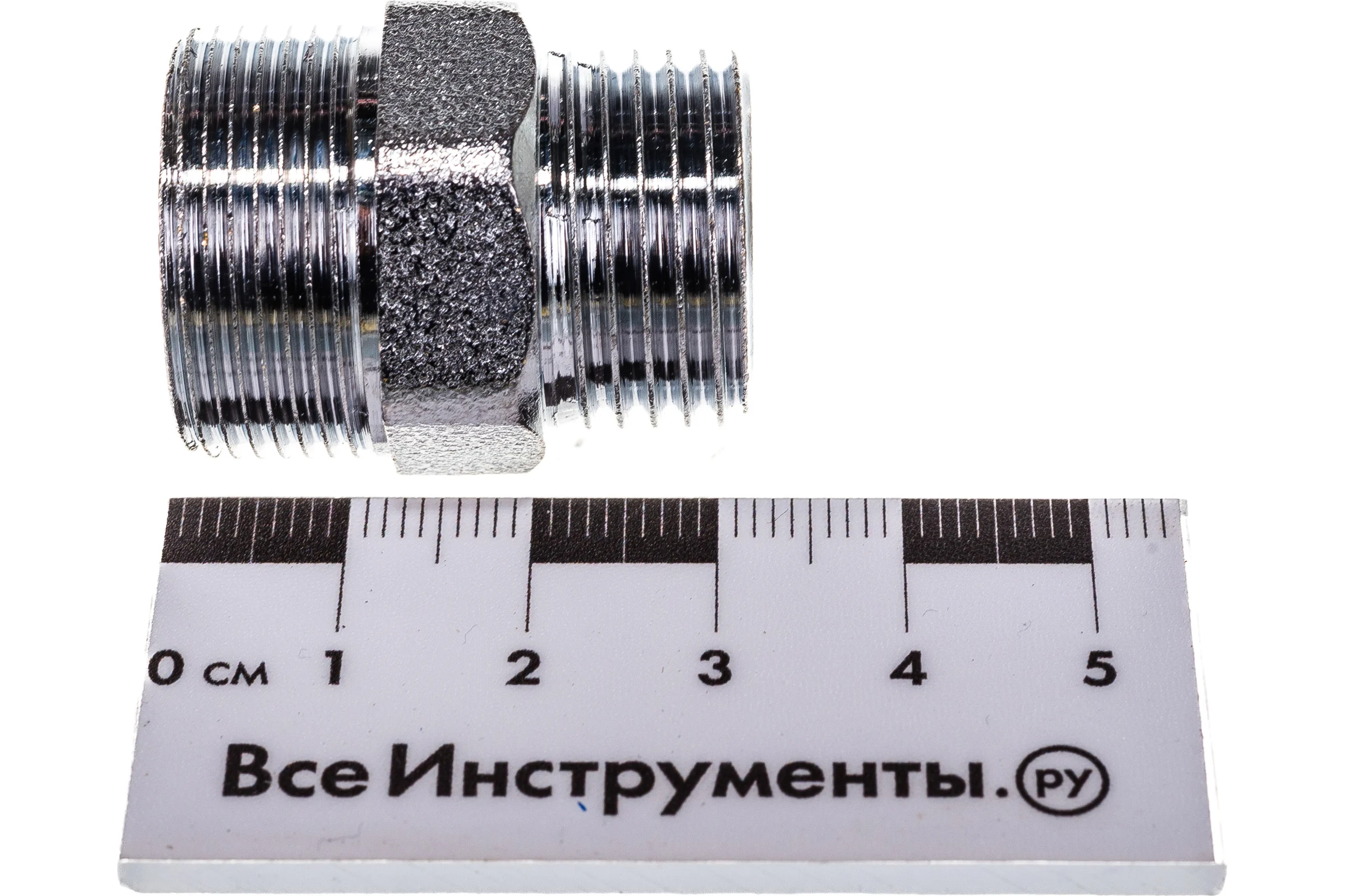 Хромированный переходник FAR 1/2 НР НР - М24x19 FC 5010 C12