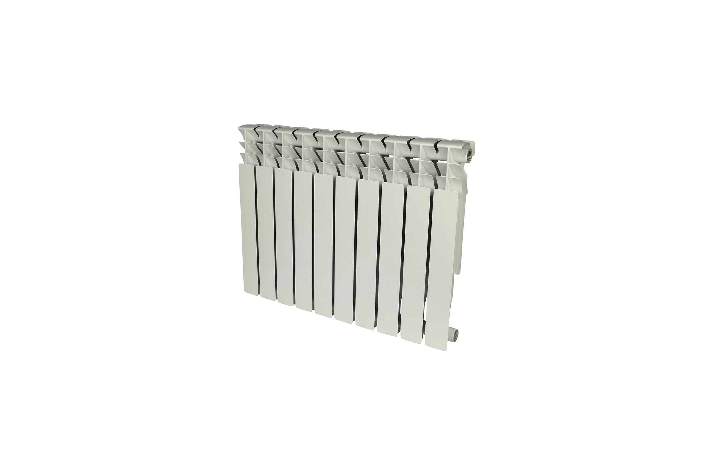Алюминиевый радиатор ROMMER Plus 500 10 секций RAL9016 89566