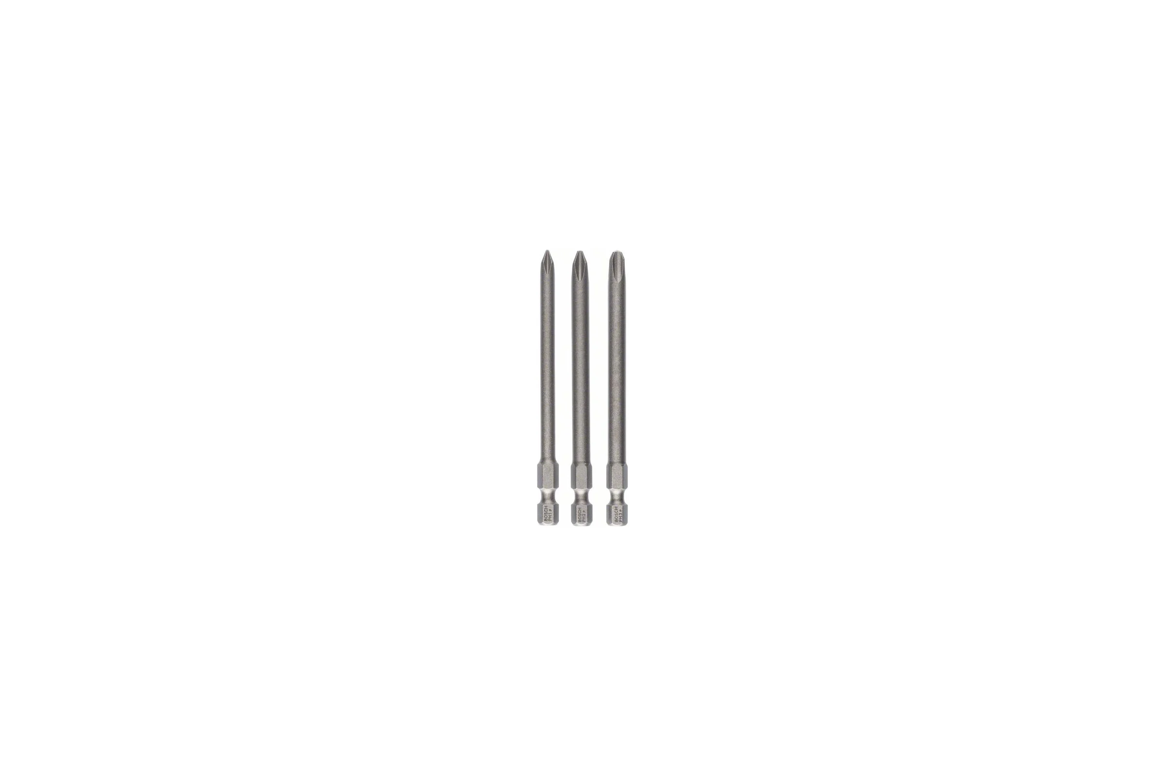 Набор бит PH1/2/3 89 мм XH SET Bosch 2607001757